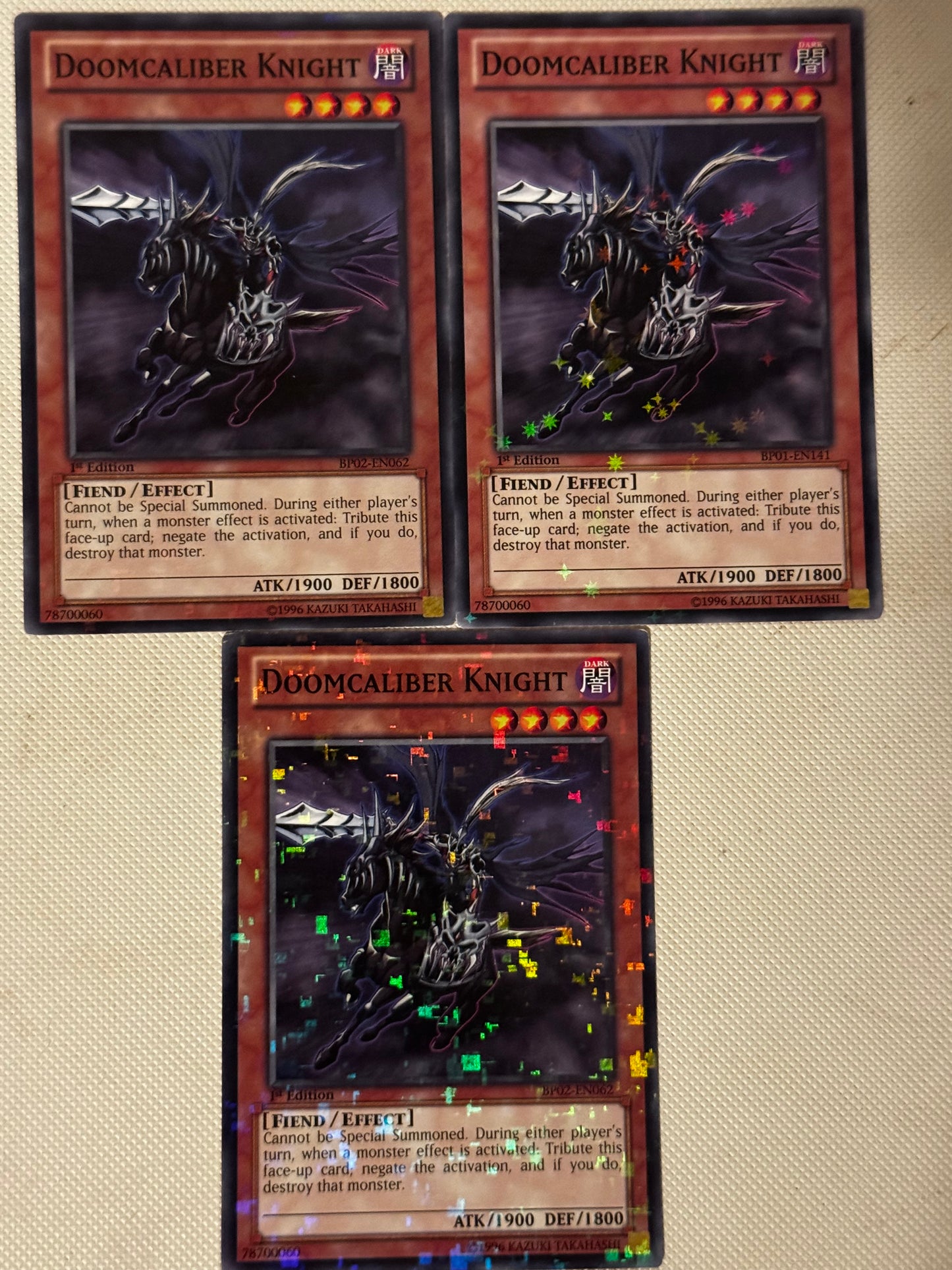 Doomcaliber Knight Mixed Set X3