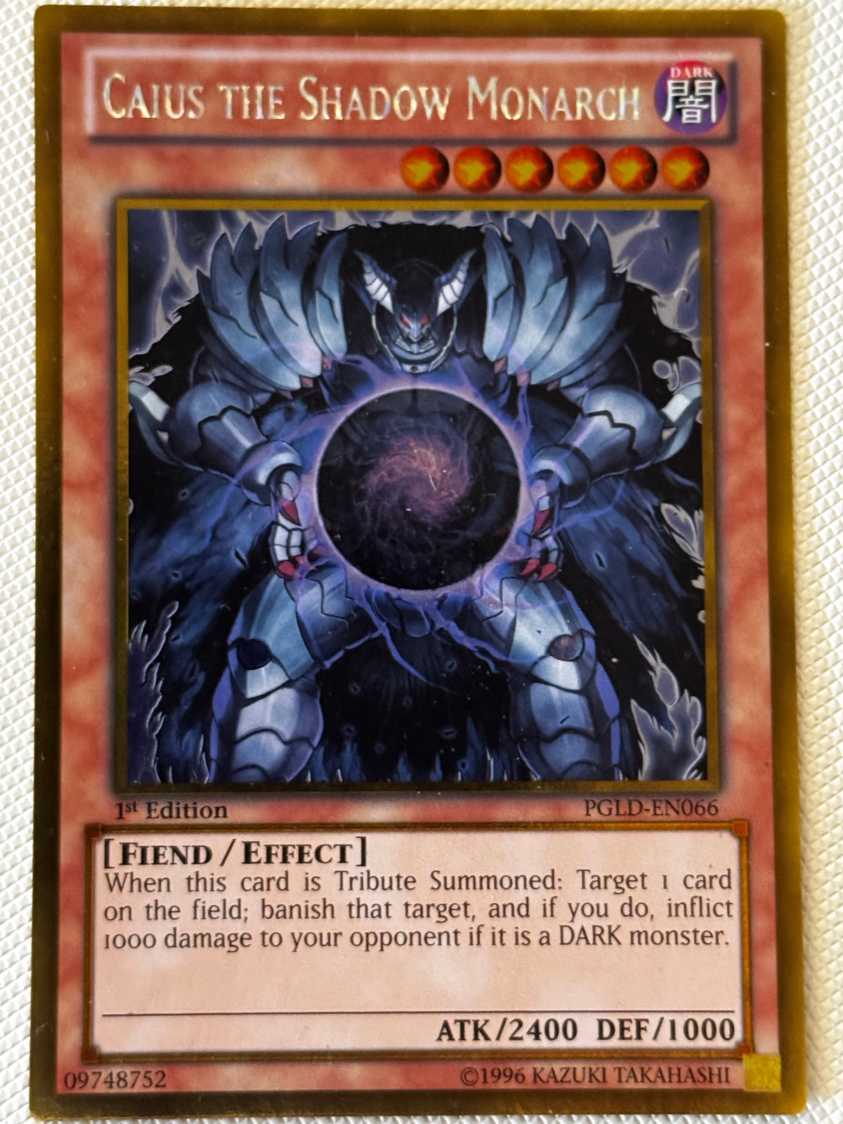 Caius The Shadow Monarch PGLD-EN066