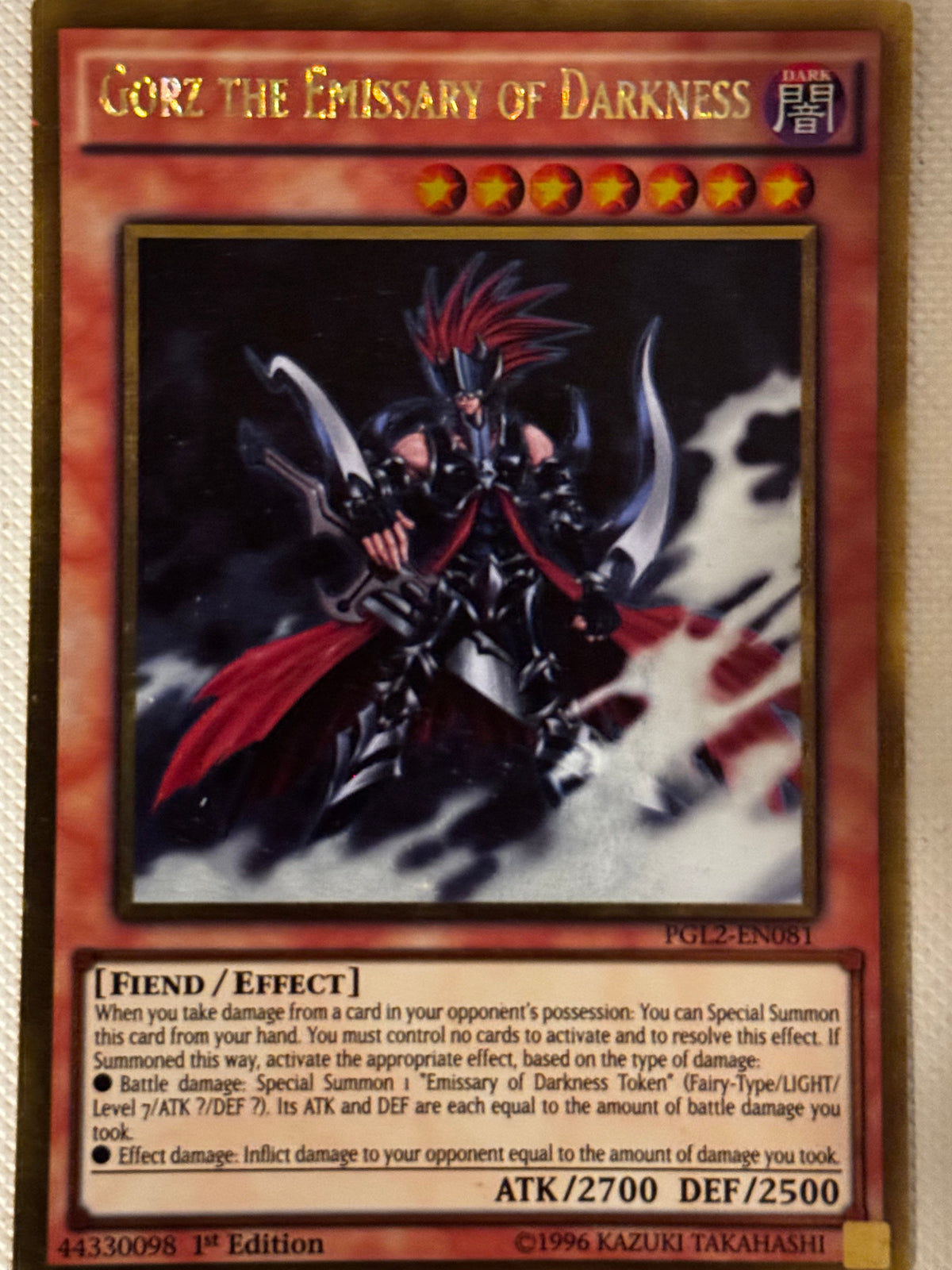 Gorz The Emissary  Of Darkness PGL2-EN081