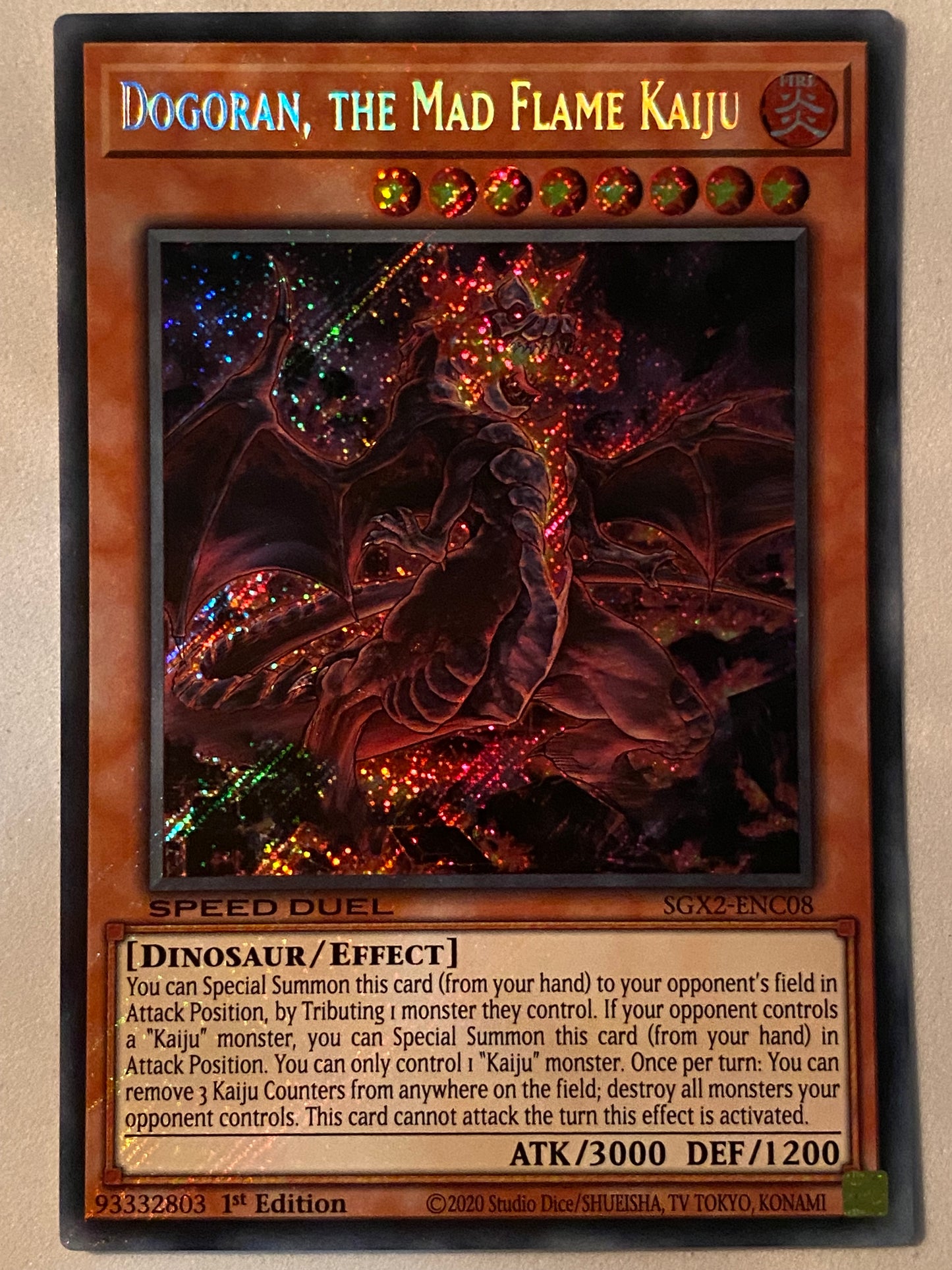 Dogoran, The Mad Flame Kaiju SGX2-ENC08