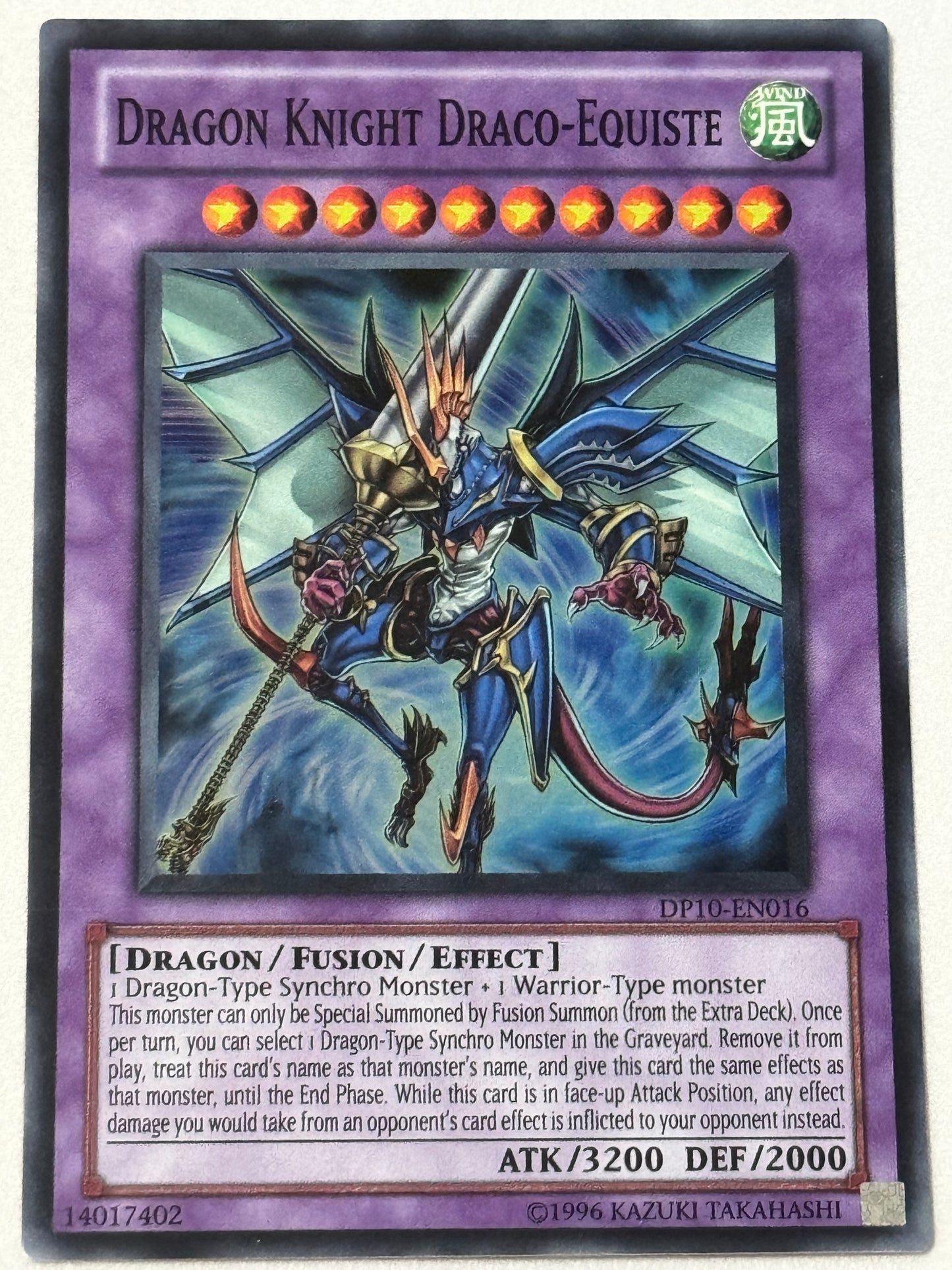 Dragon Knight Draco-Equiste DP10-EN016