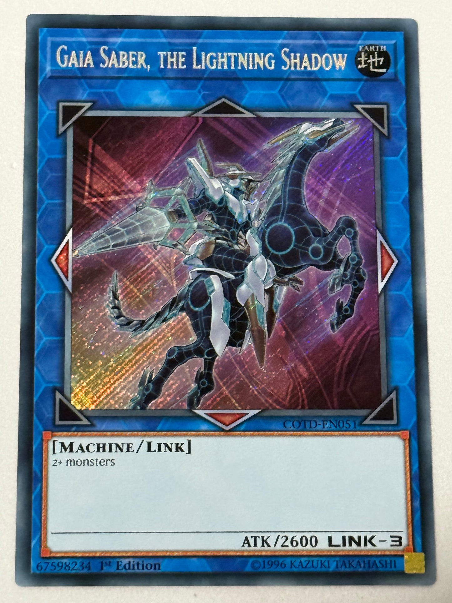 Gaia Saber, The Lightning Shadow COTD-EN051