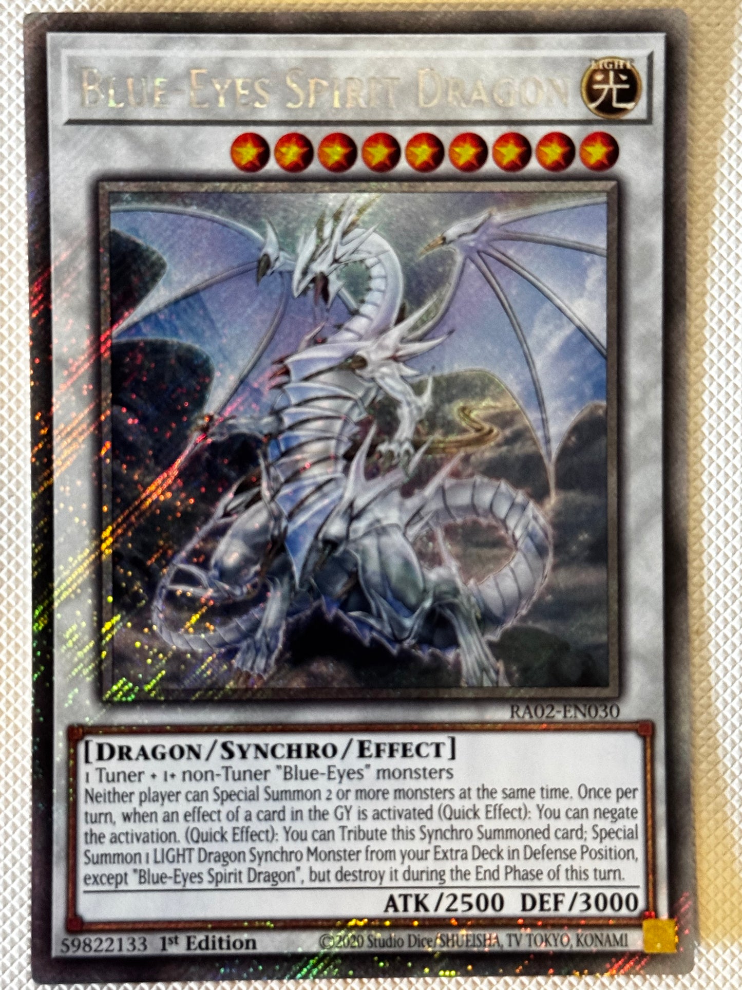 Blue-Eyes Spirit Dragon RA02-EN030