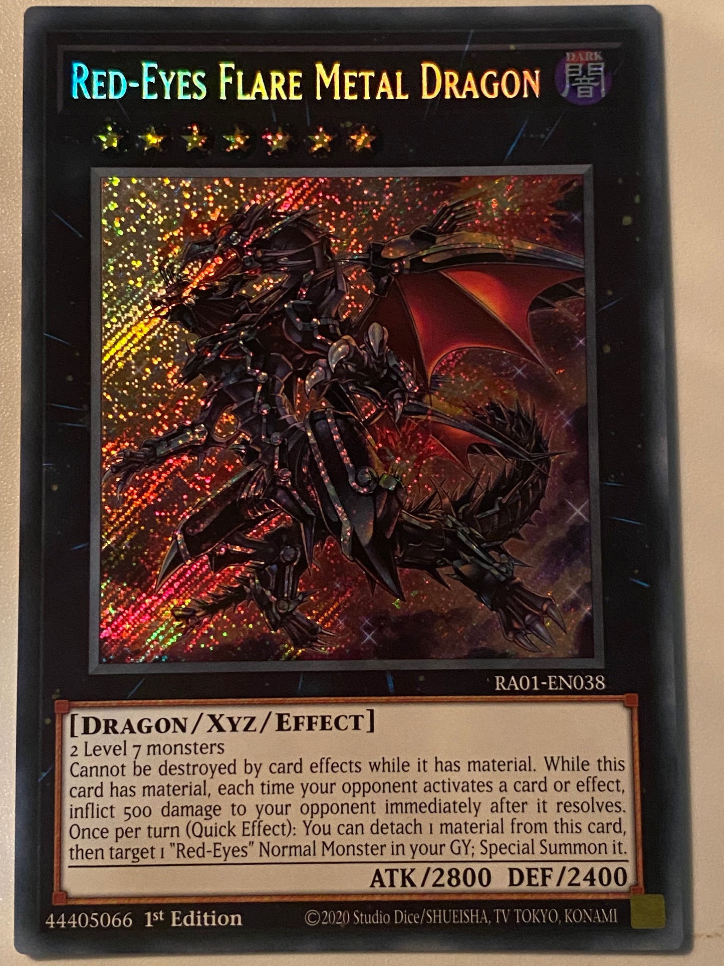 Red-Eyes Flare Metal Dragon RA01-EN038