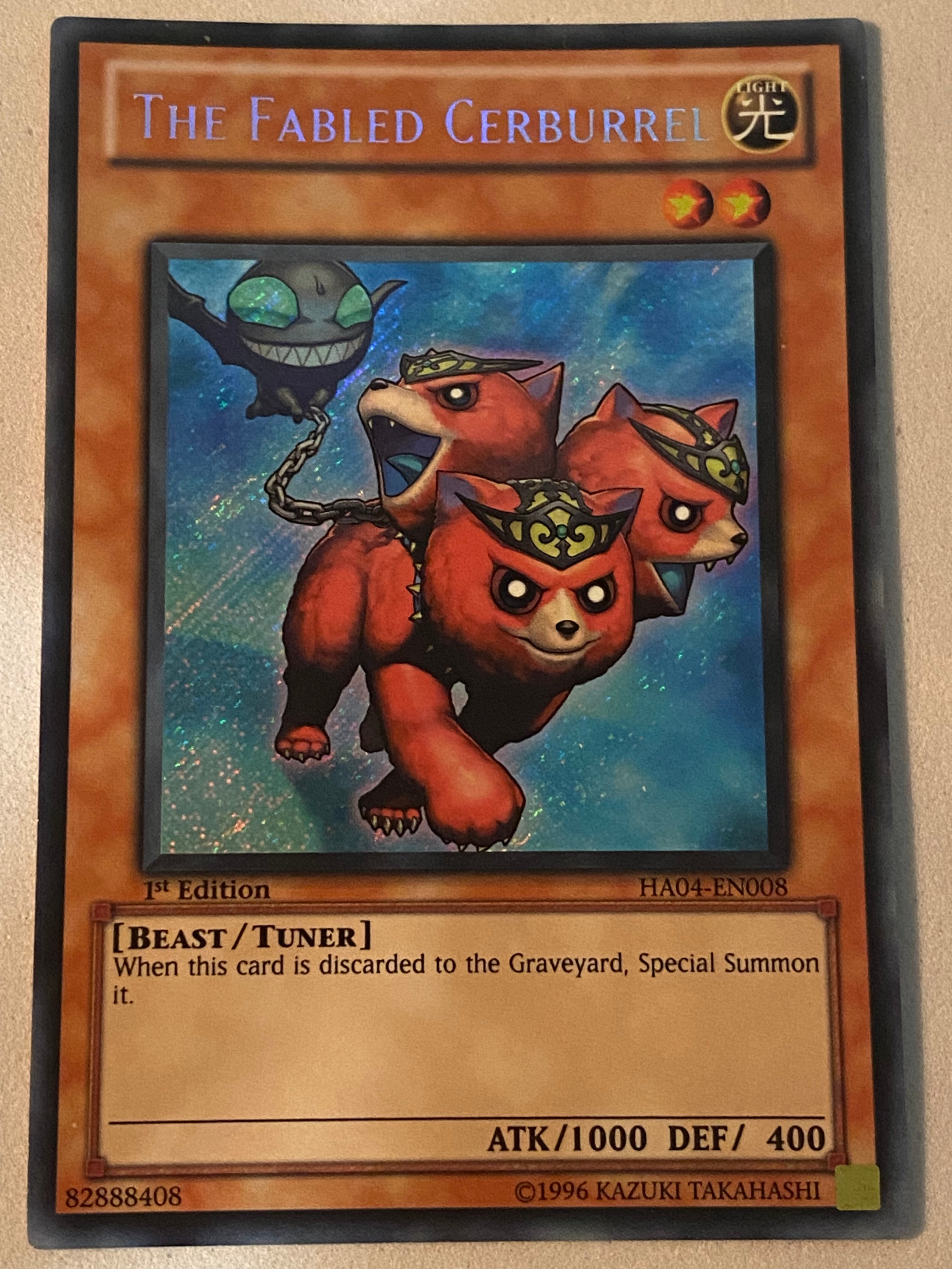 Yu-Gi-Oh! Trading Card - The Fabled Cerburrel (HA04-EN008) Secret Rare 1st Edition