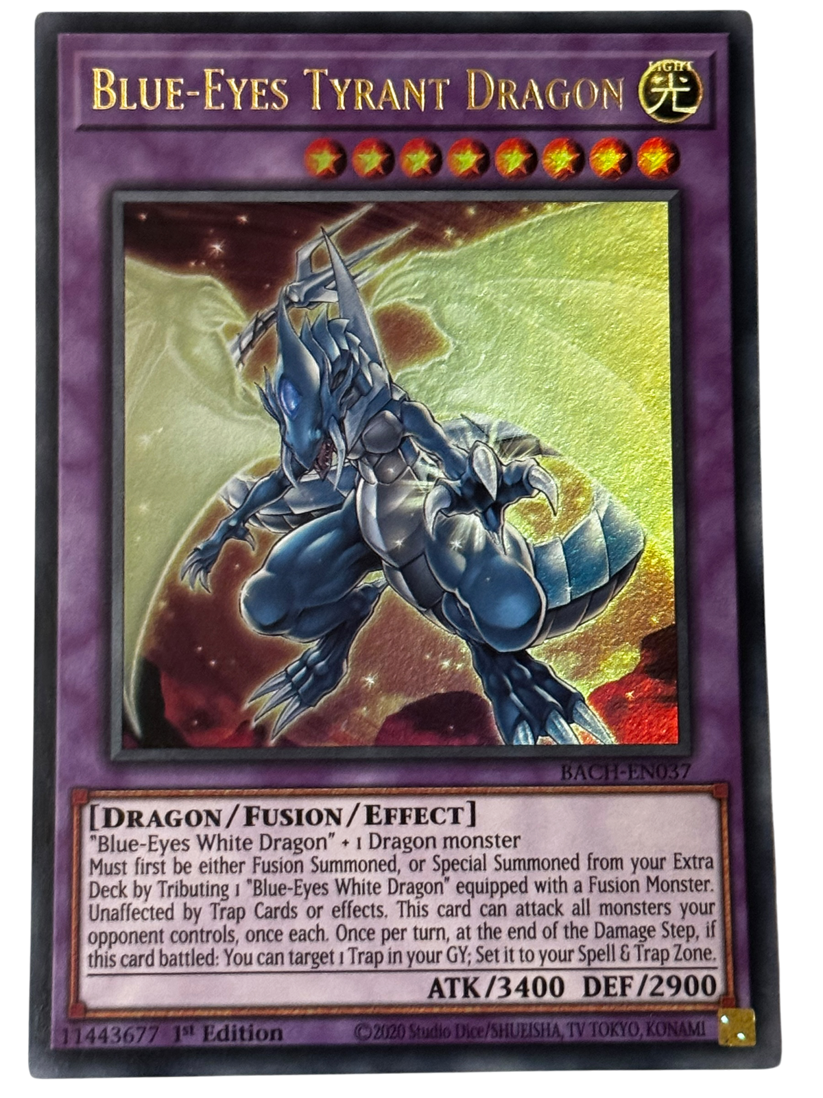 Blue-Eyes Tyrant Dragon BACH-EN037