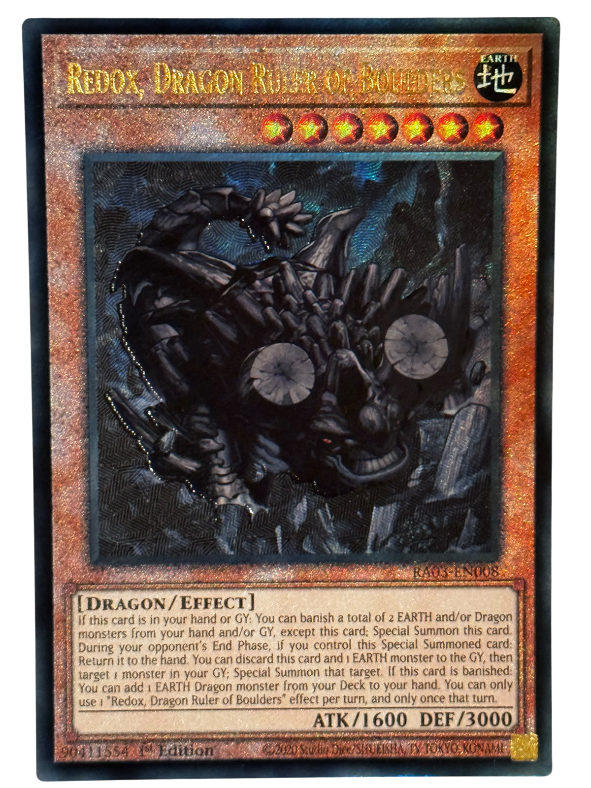 Redox, Dragon Ruler Of Boulders RA03-EN008