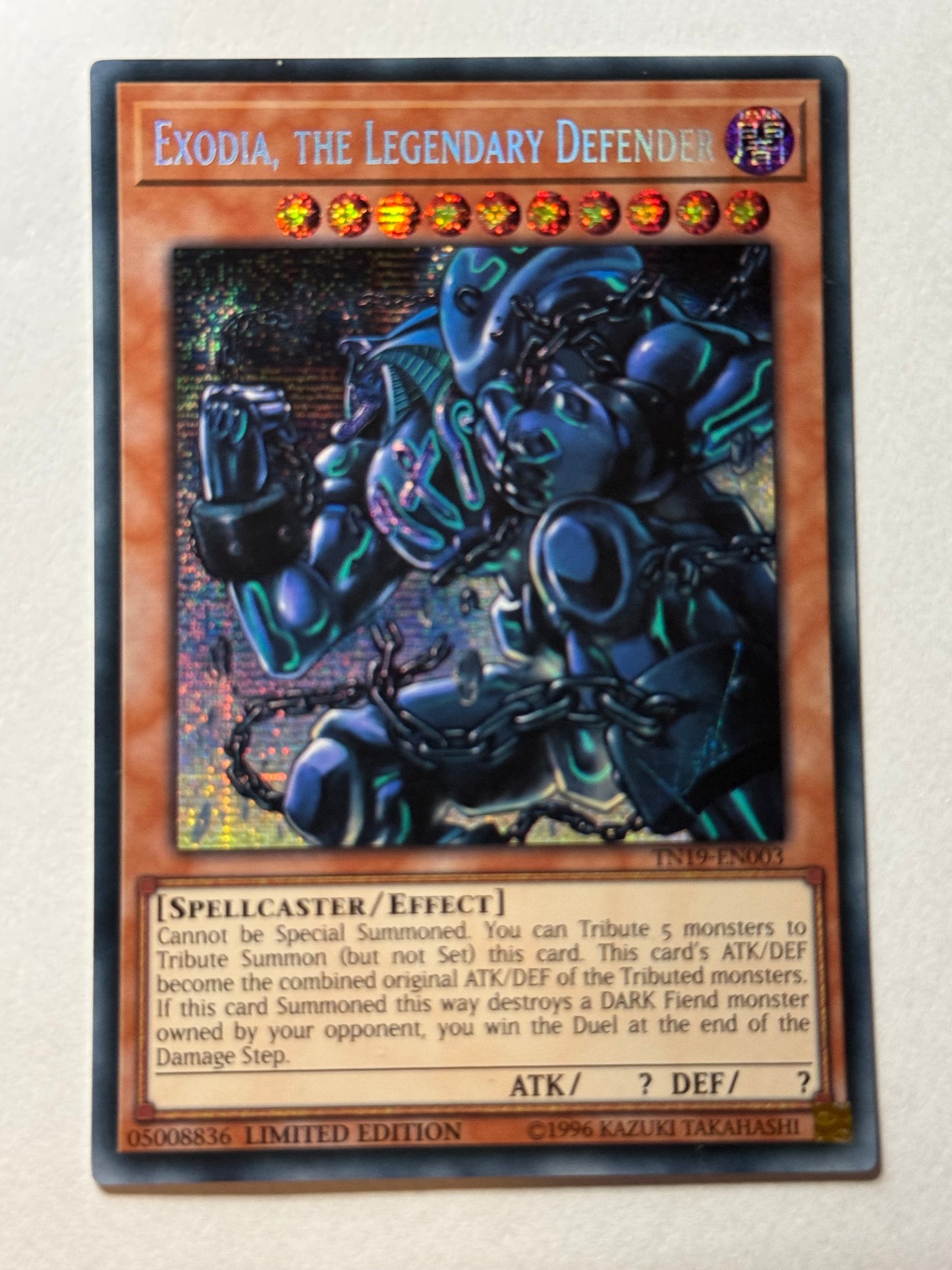 Exodia, The Legendary Defender TN19-EN003