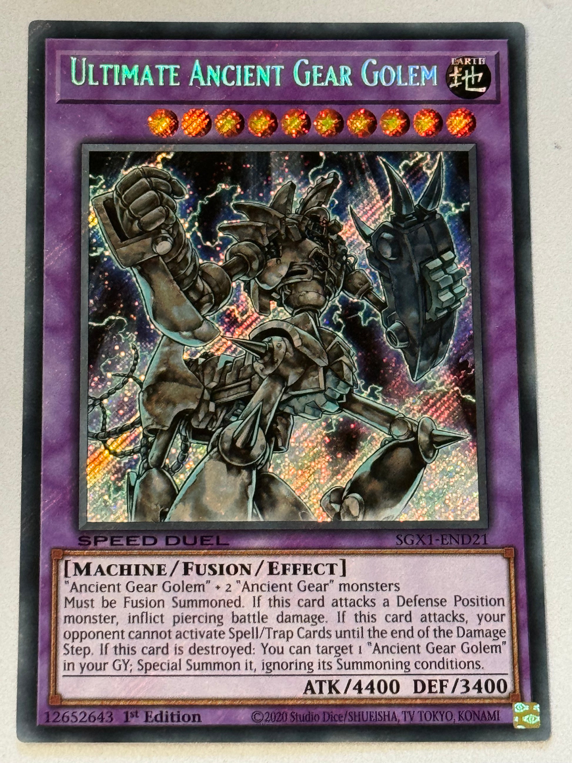 antique gear ultimate golem Ultimate Ancient Gear Golem SGX1-END21 – Genesis TCG