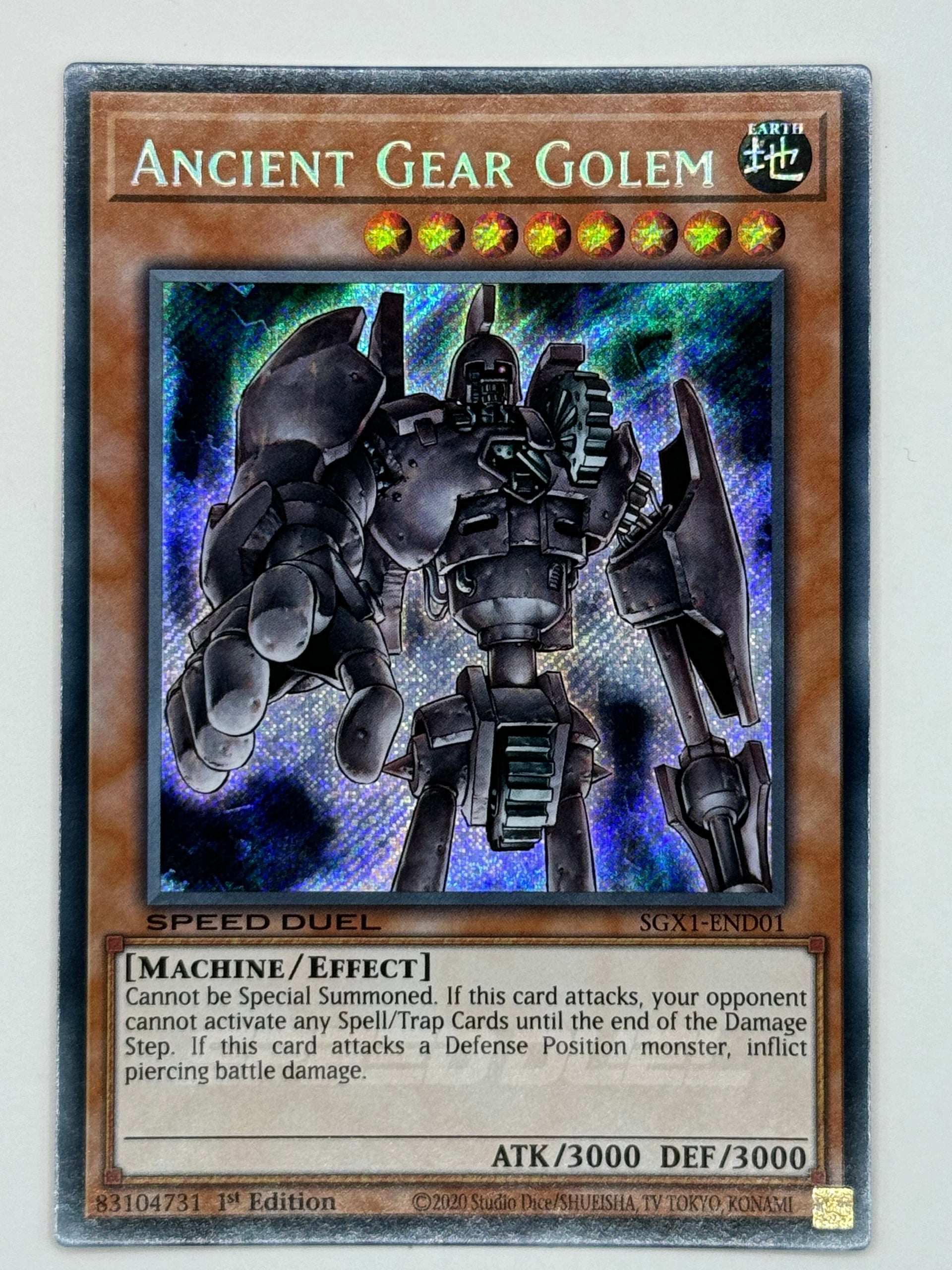 ancient gear golem figure Ancient Gear Golem SGX1-END01 – Genesis TCG