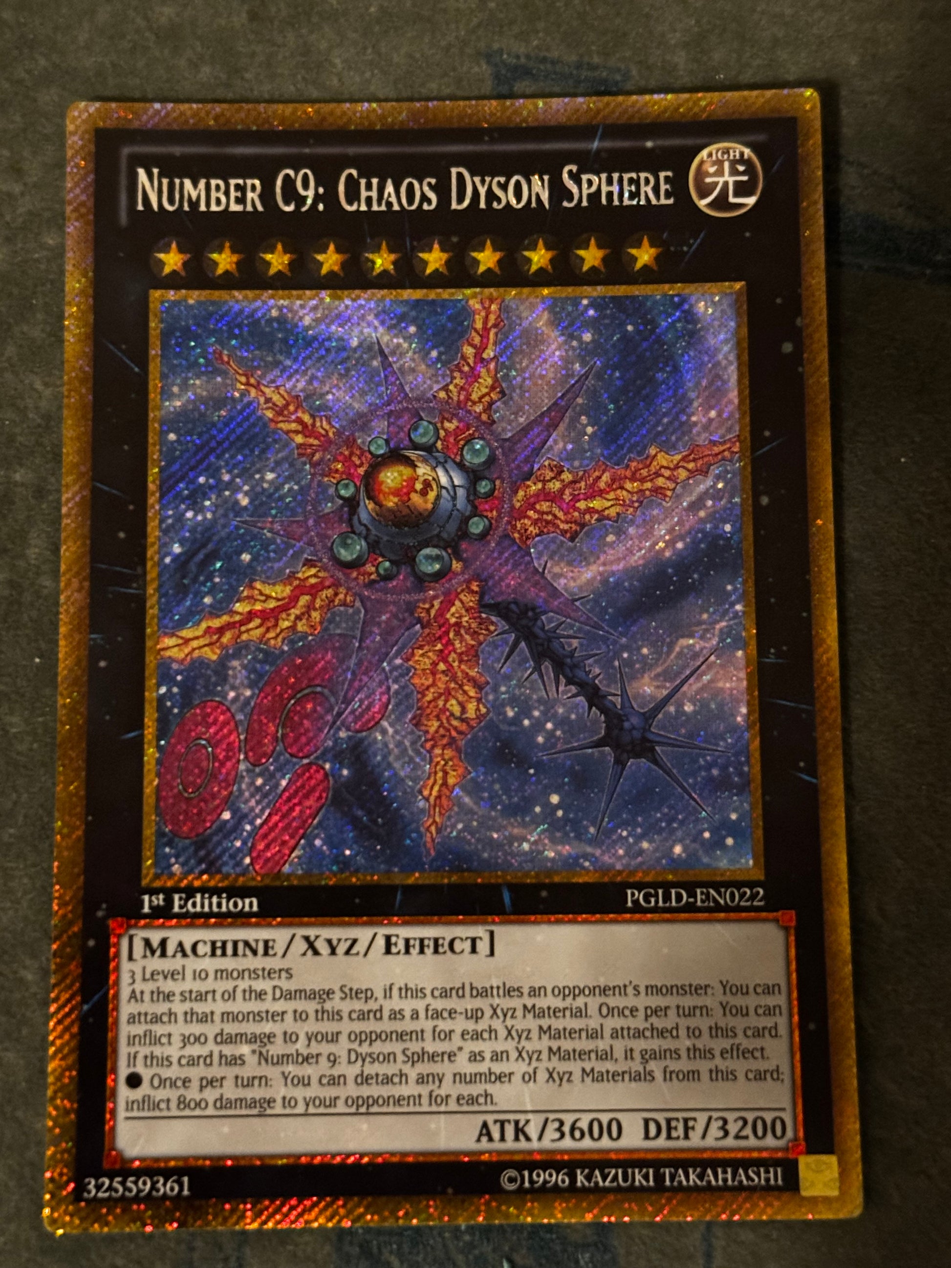 Number C9: Chaos Dyson Sphere PGLD-EN022 Genesis TCG Number C9: Chaos Dyson Sphere PGLD-EN022 Genesis TCG