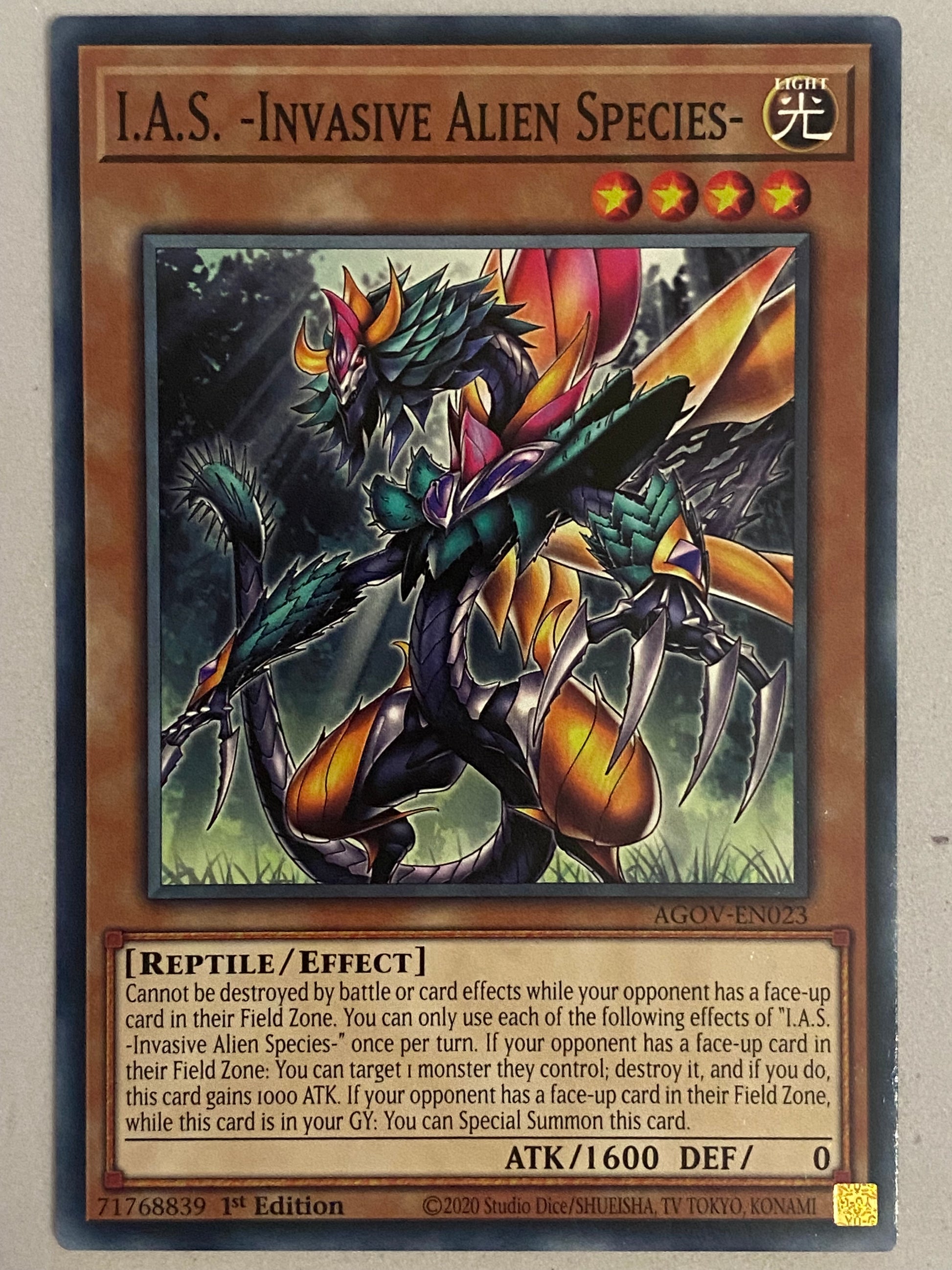 I.A.S. Invasive Alien Species- AGOV-EN023 Genesis TCG I.A.S. Invasive Alien Species- AGOV-EN023 Genesis TCG