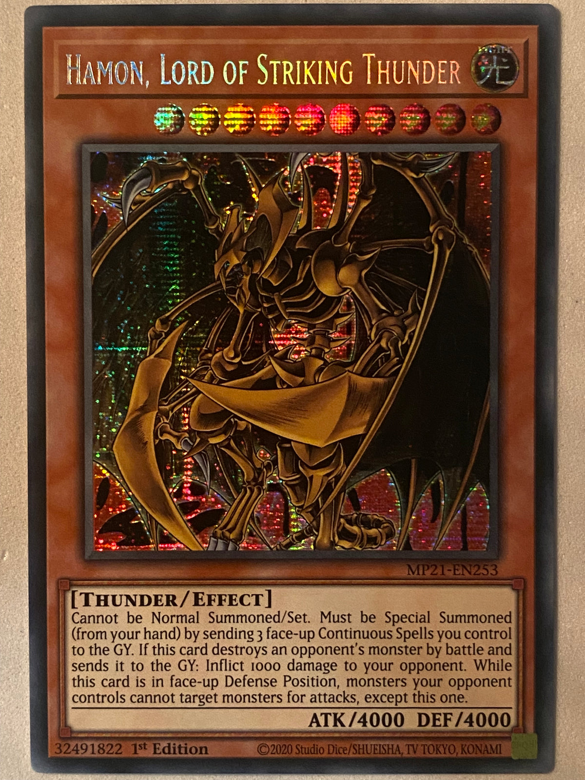 Hamon, Lord Of Striking Thunder MP21-EN253