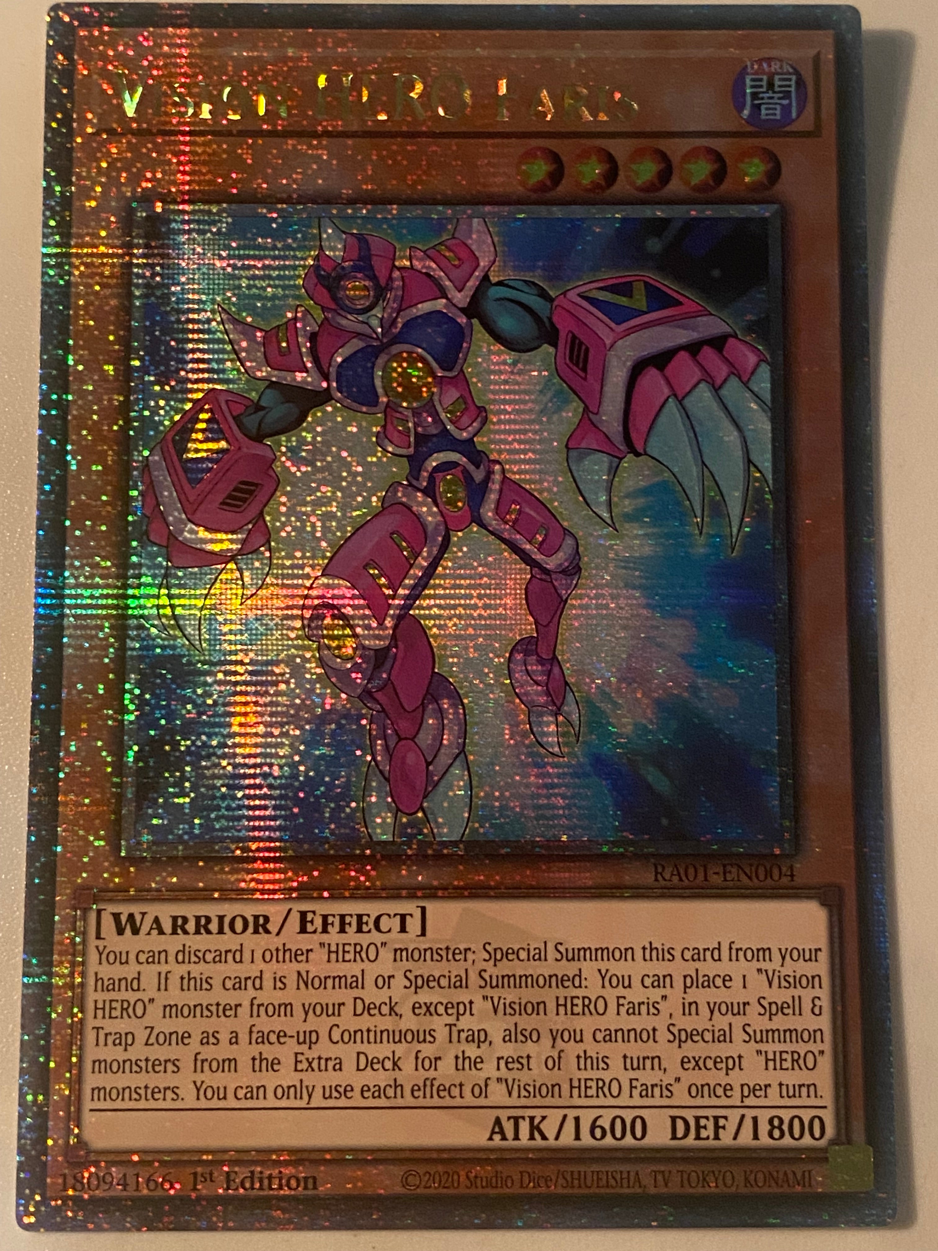 Vision HERO Faris RA01-EN004 – Genesis TCG