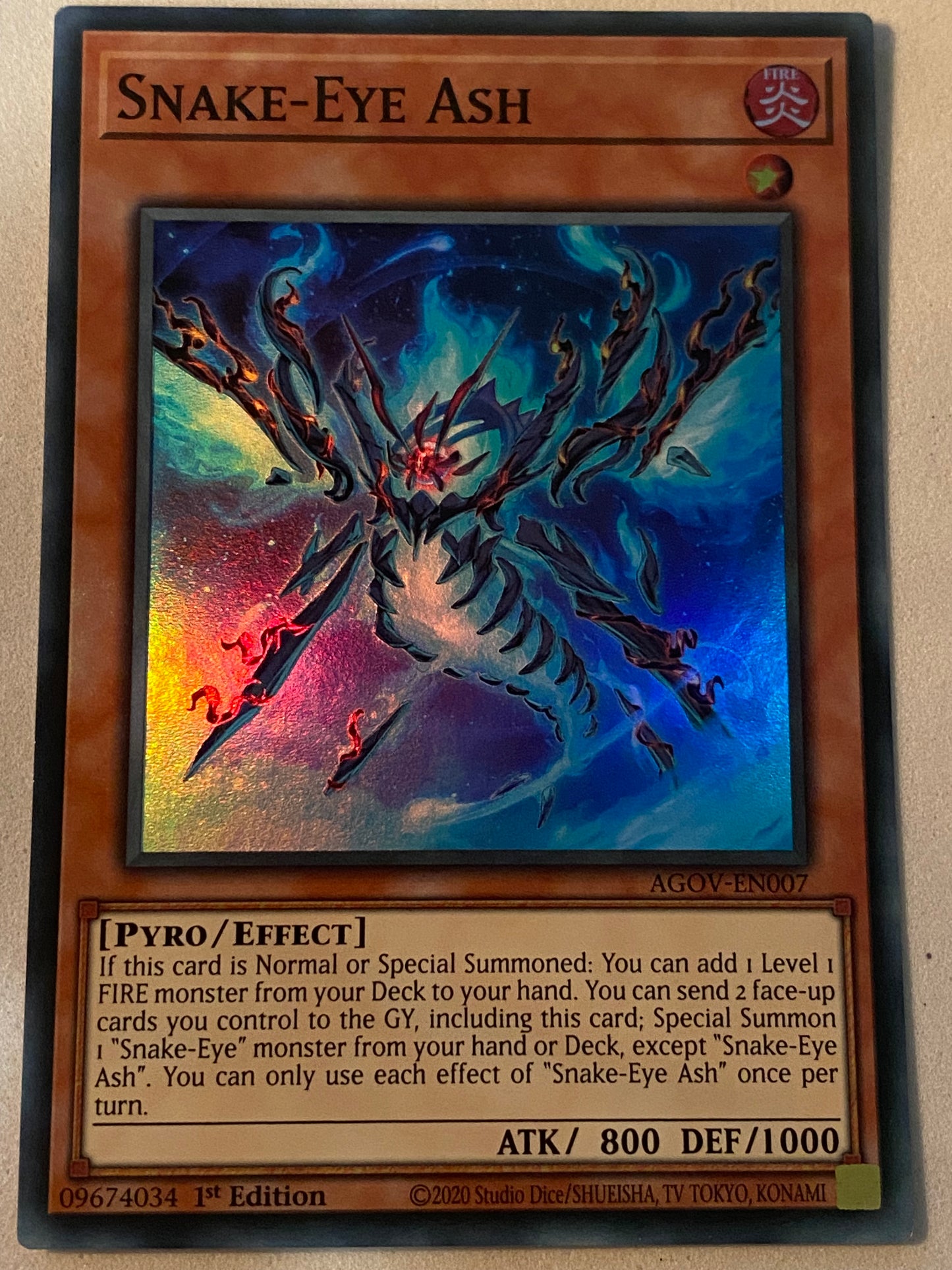 ash yugioh card Snake-Eye Ash AGOV-EN007 – Genesis TCG