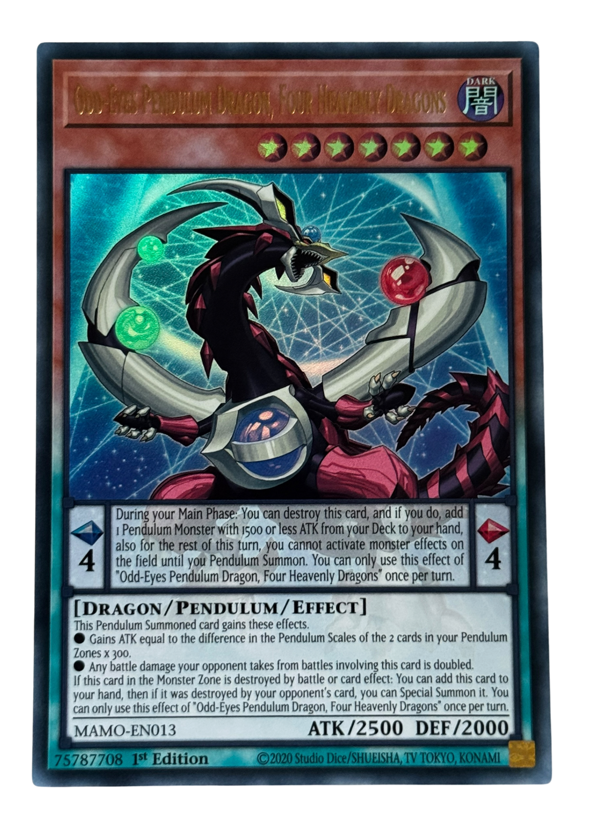Odd-Eyes Pendulum Dragon, Four Heavenly Dragons MAMO-EN013