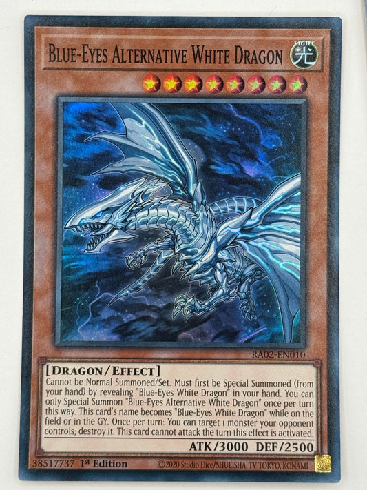 Blue-Eyes Alternative White Dragon RA02-EN010