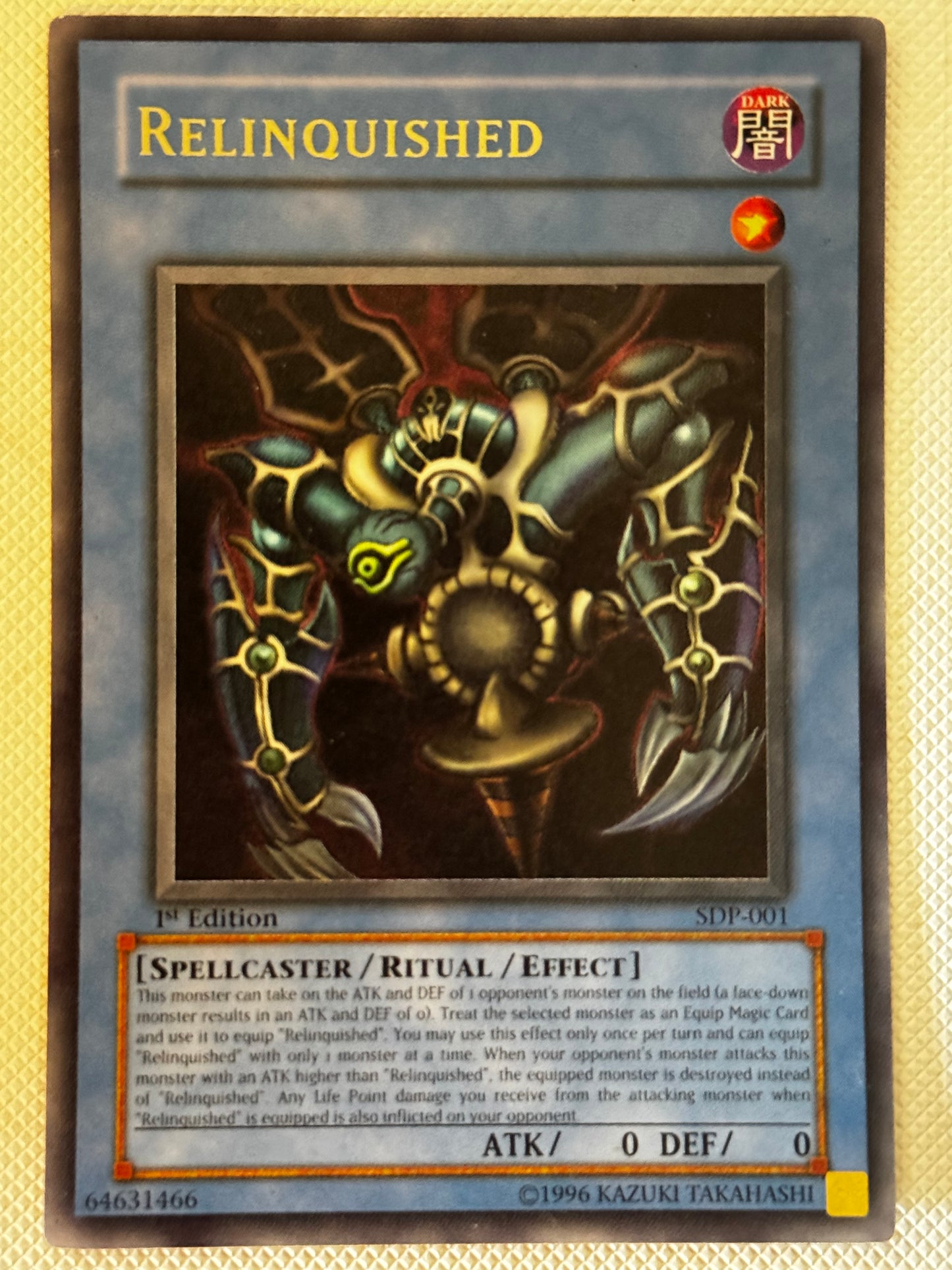 Relinquished SDP-001