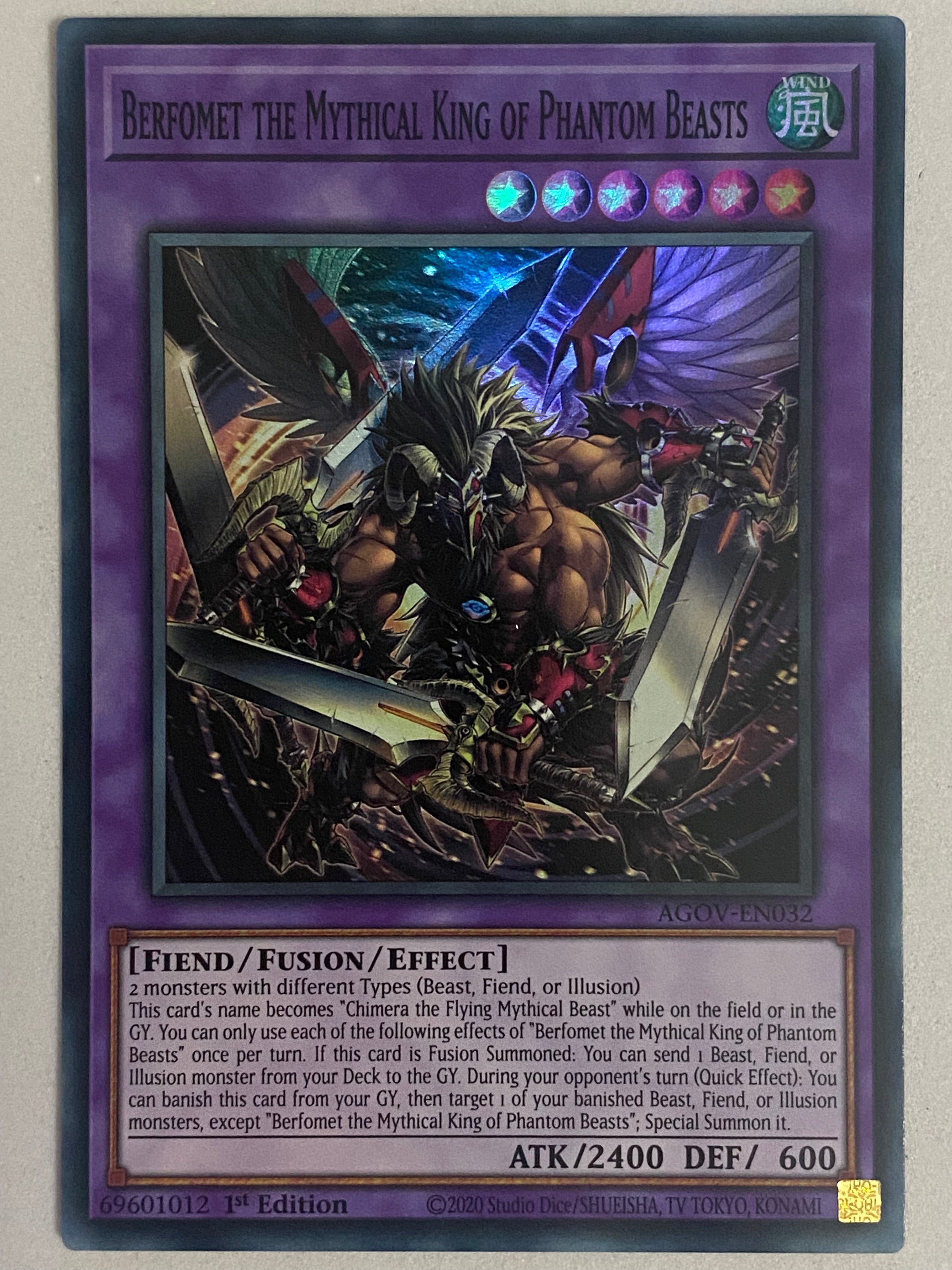 Berfomet The Mythical King Of Phantom Beasts AGOV-EN032 – Genesis TCG