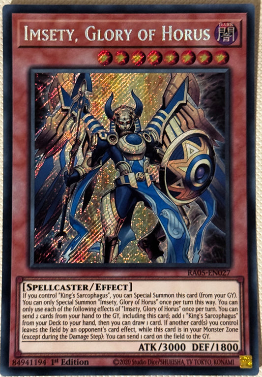 Imsety, Glory Of Horus RA05-EN027