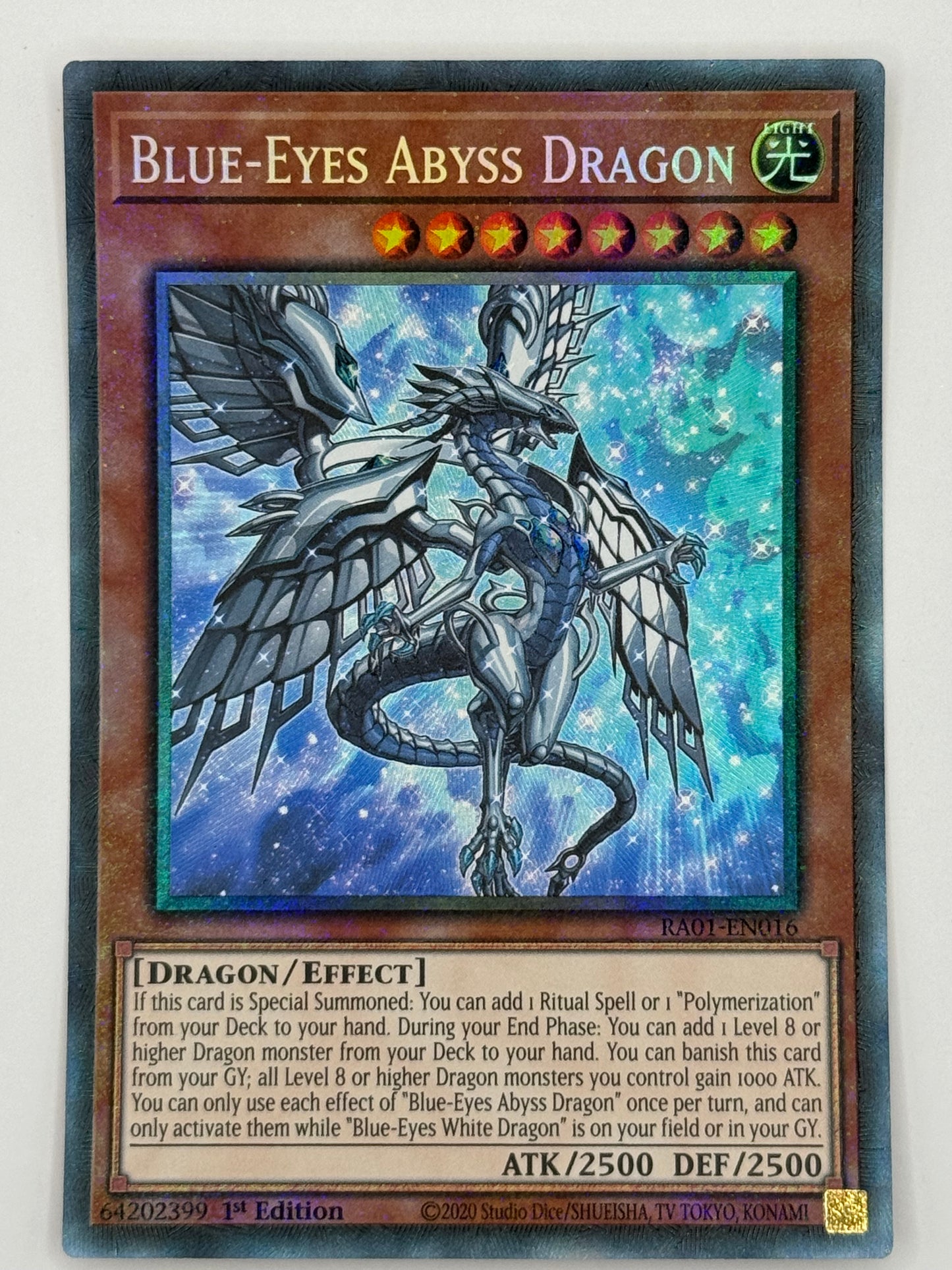 Blue-Eyes Abyss Dragon RA01-EN016