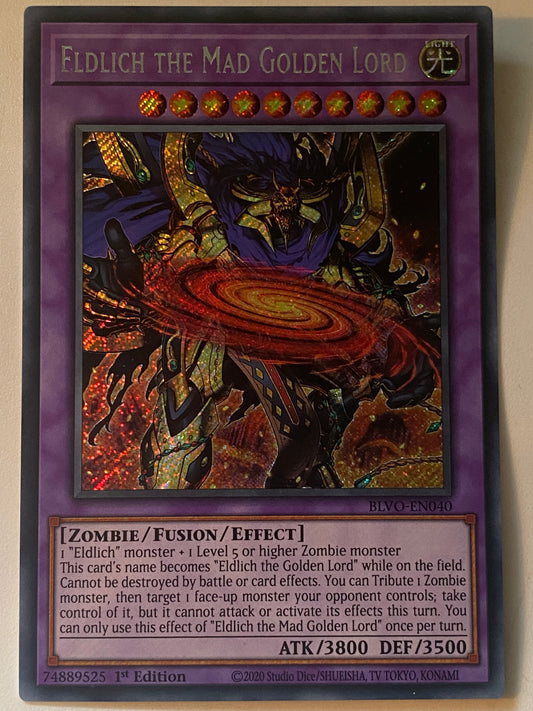Eldlich The Mad Golden Lord BLVO-EN040 Misprint(No Anubis)
