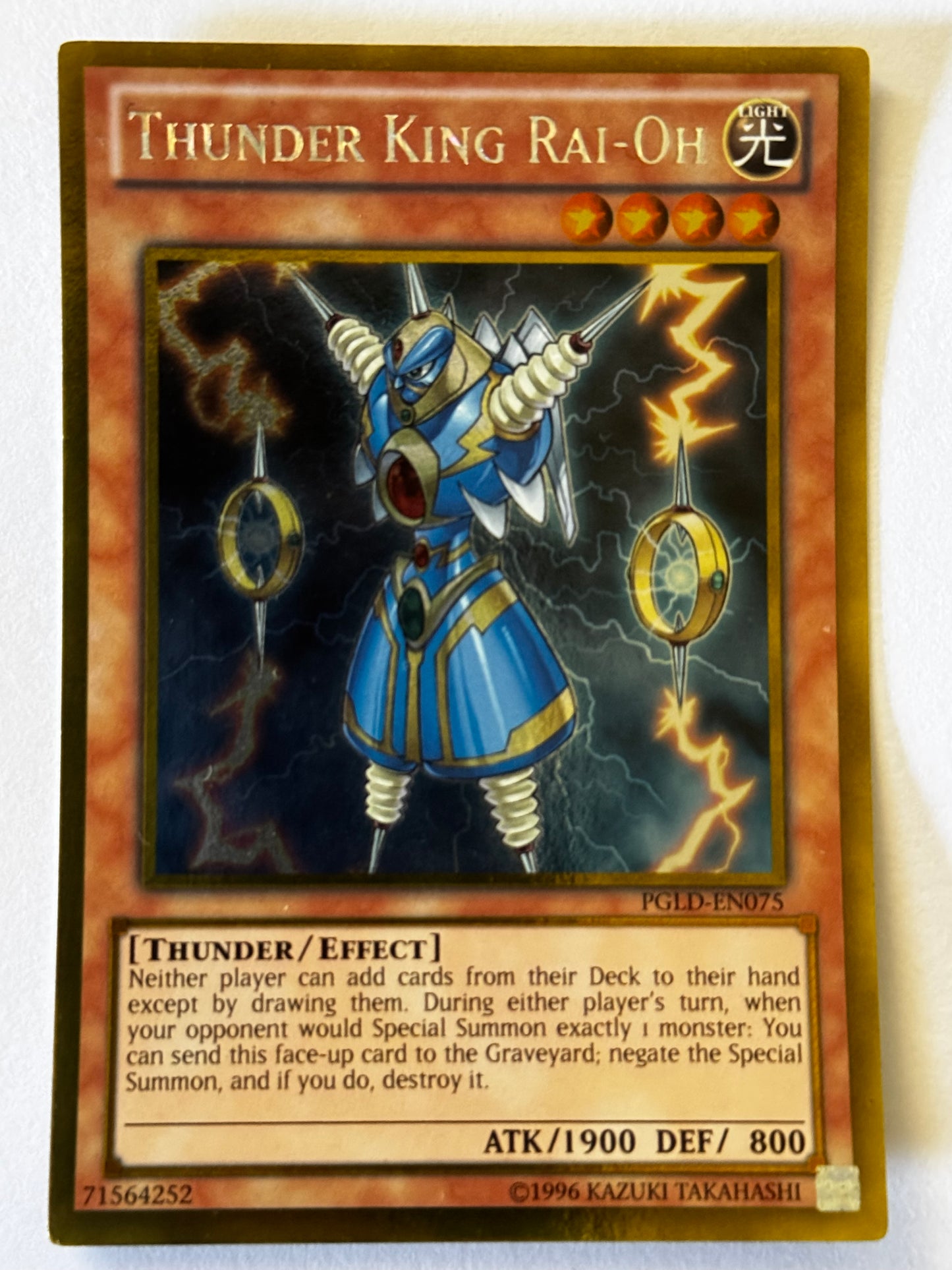 Thunder King Rai-Oh! PGLD-EN075