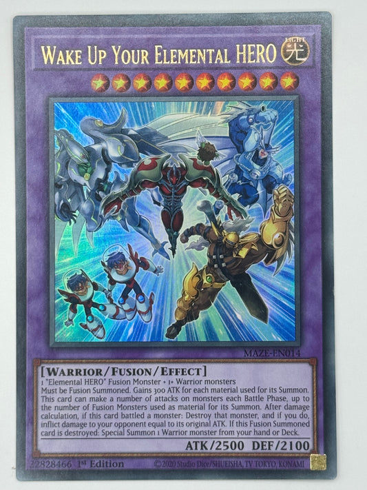 Wake Up Your Elemental HERO MAZE-EN014