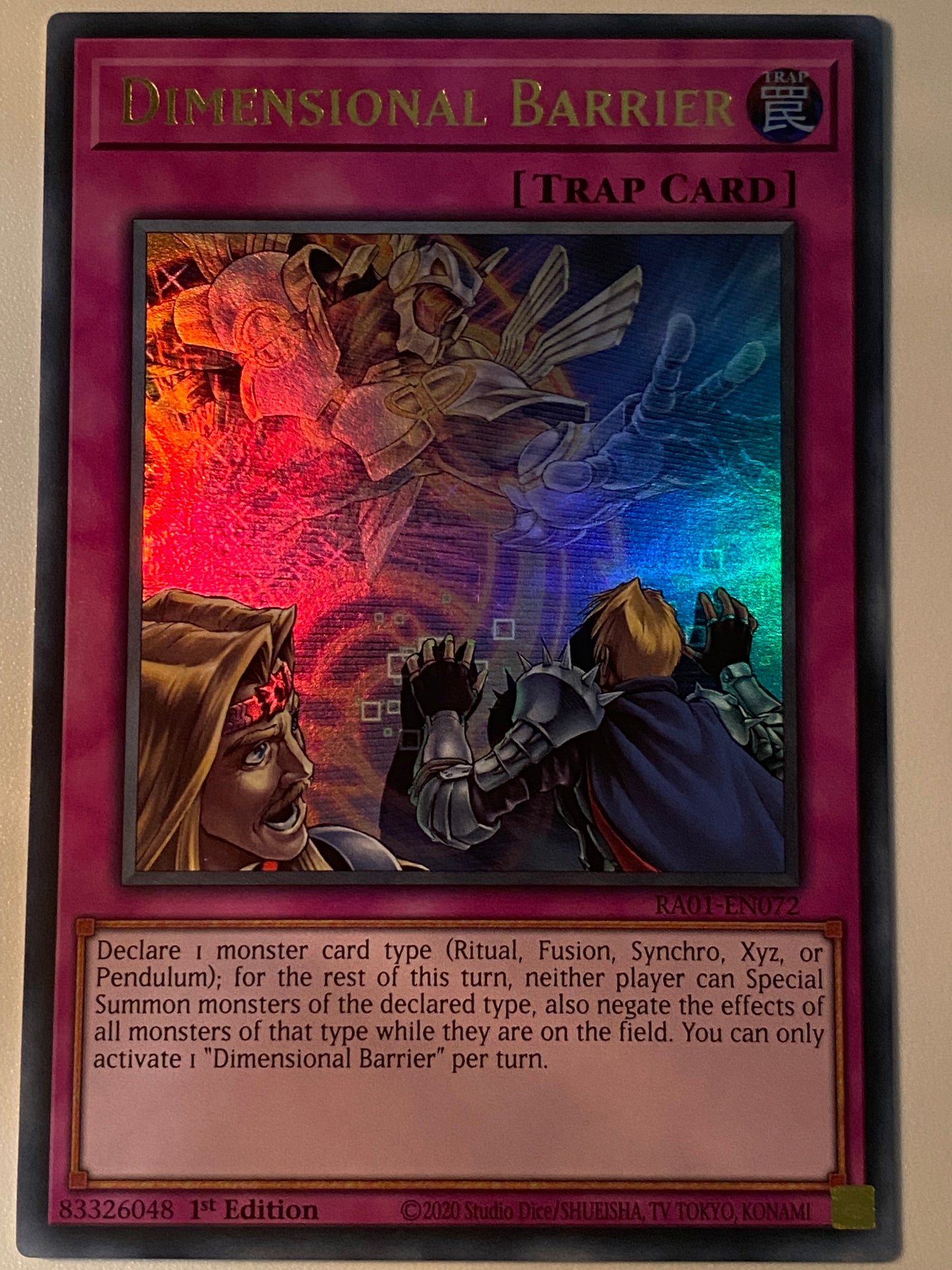 Dimensional Barrier RA01-EN072