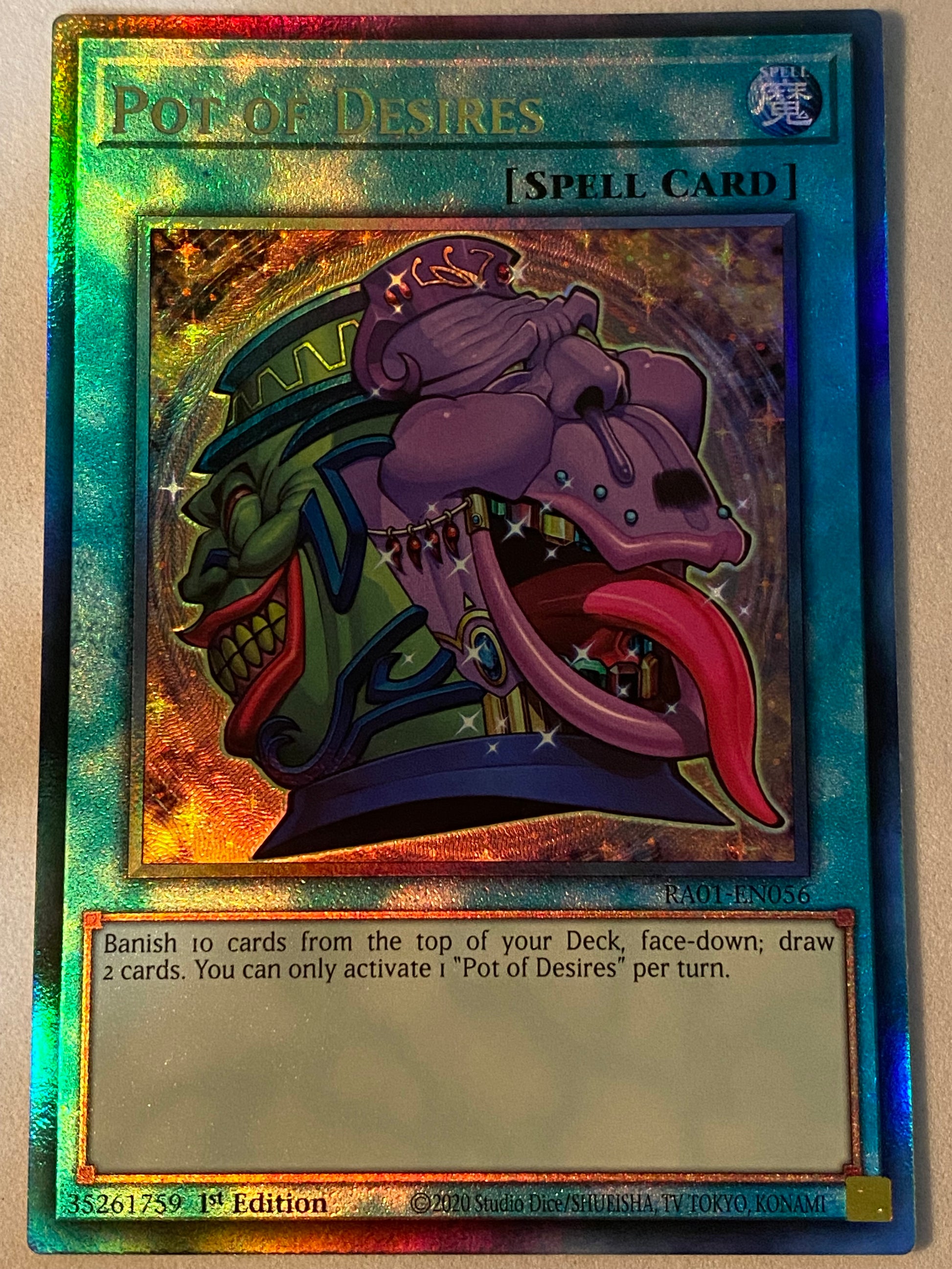 Pot Of Desires RA01-EN056 Genesis TCG Pot Of Desires RA01-EN056 Genesis TCG