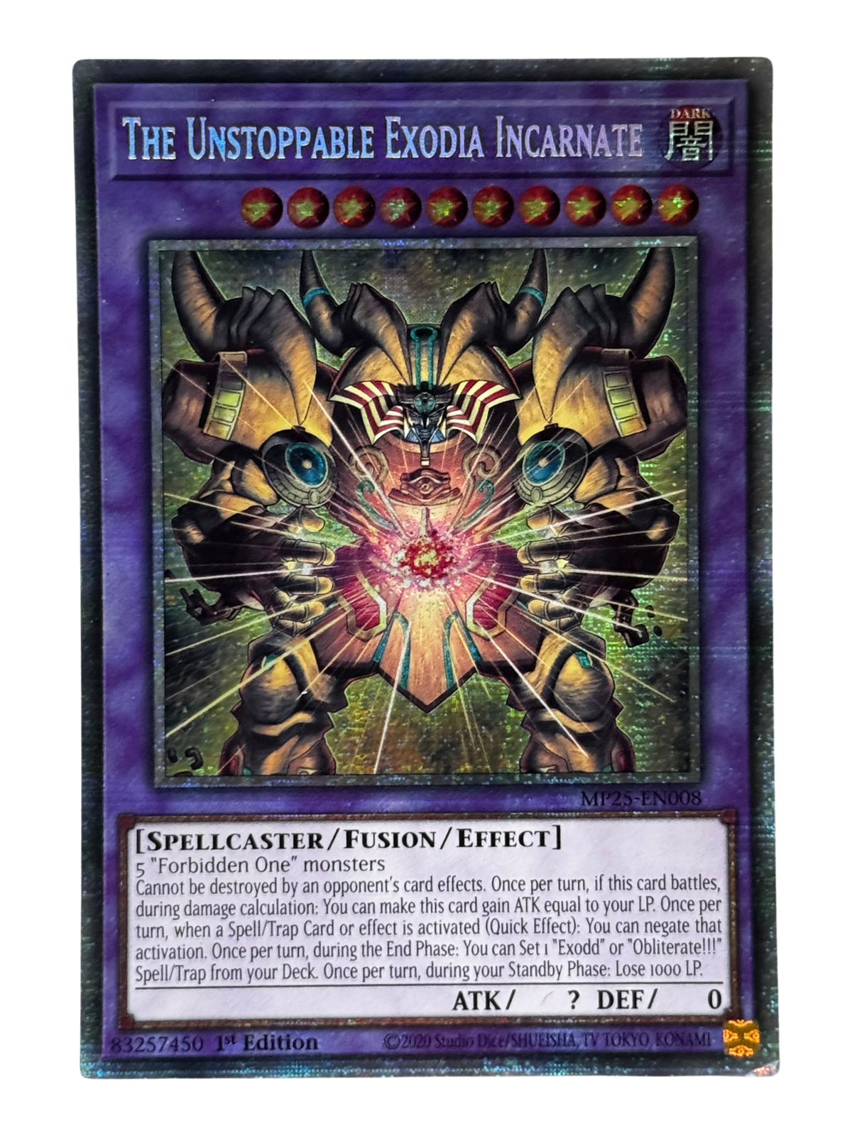 The Unstoppable  Exodia Incarnate MP25-EN008