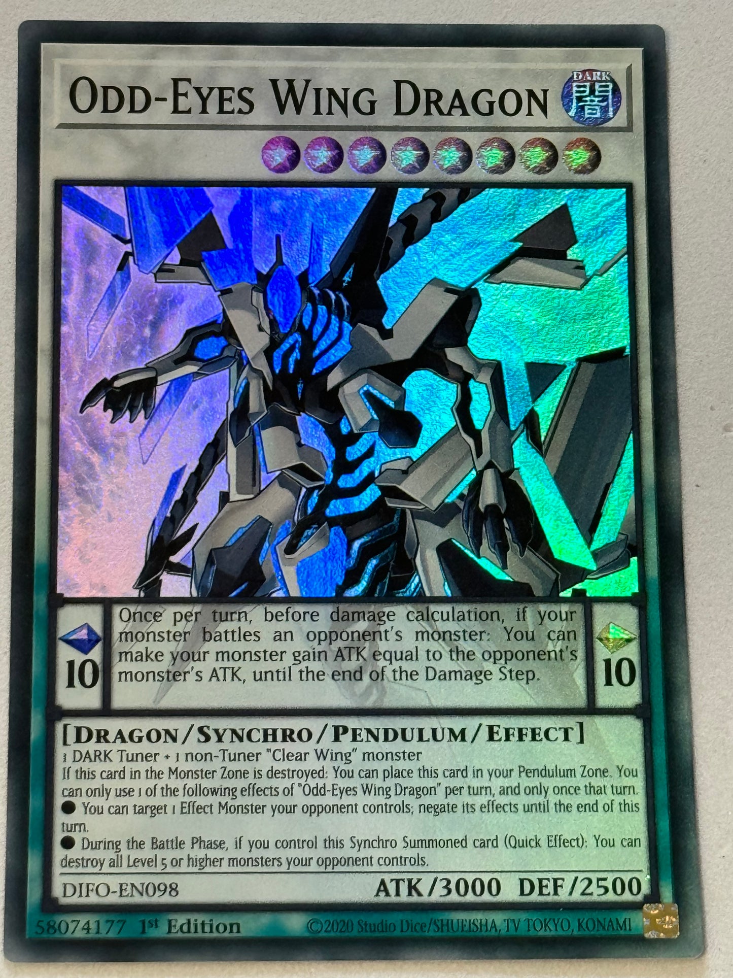 Odd-Eyes Wing Dragon DIFO-EN098