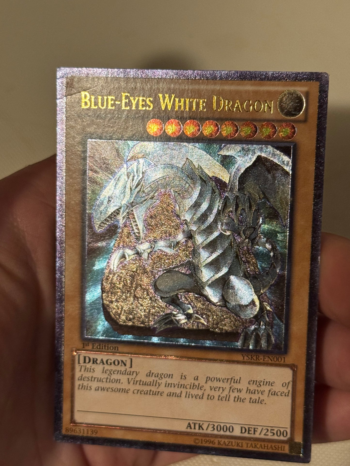 Blue-Eyes White Dragon YSKR-EN001(Read Description)