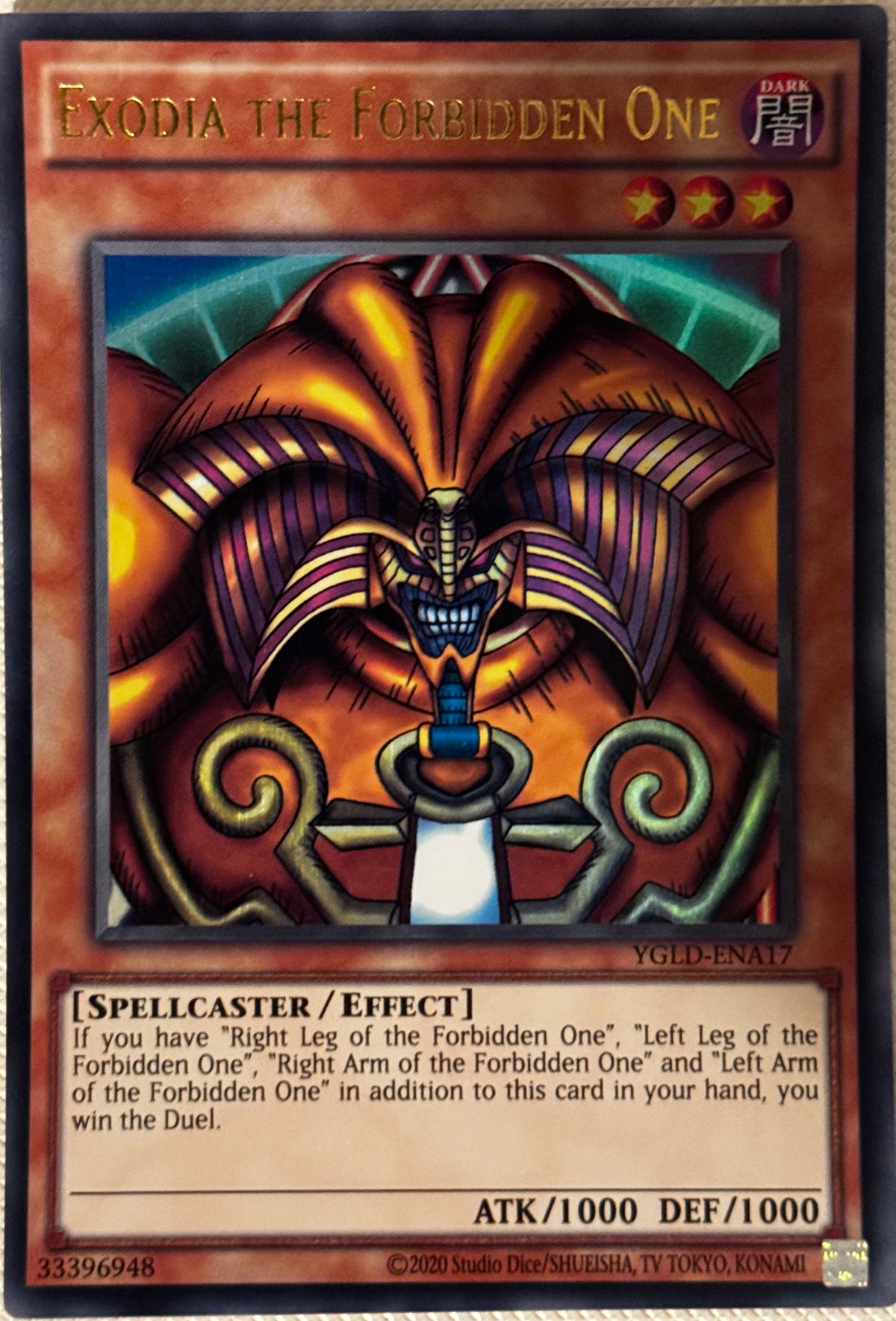 Exodia The Forbidden One YGLD-ENA17