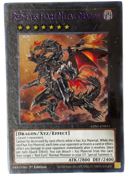 Red-Eyes Flare Metal Dragon LDS1-EN015 Purple Name