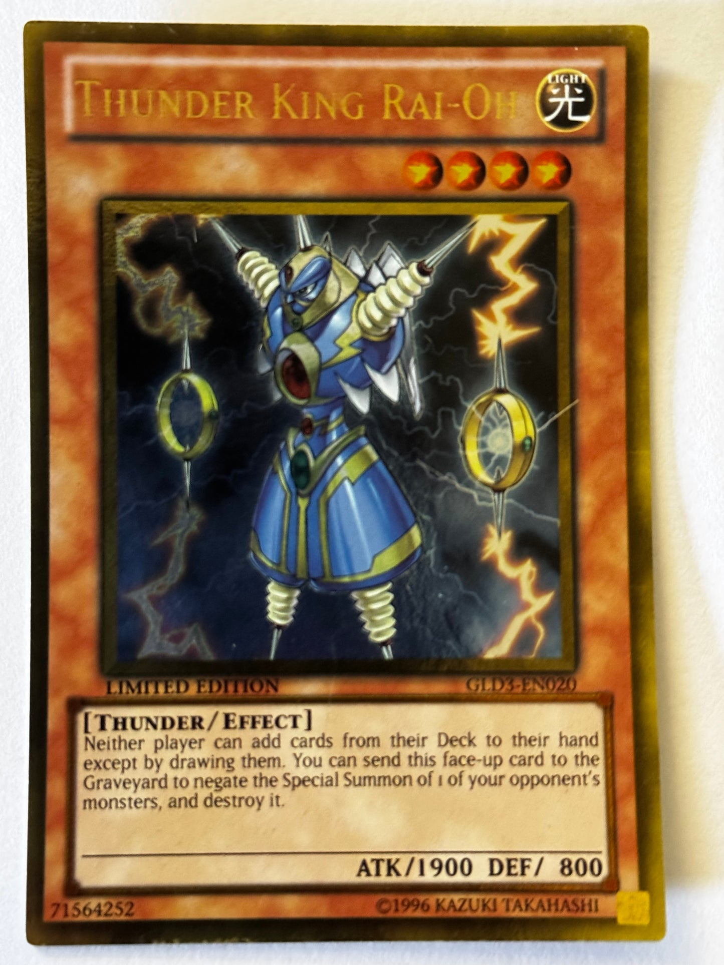 Thunder King Rai-Oh! GLD4-EN020