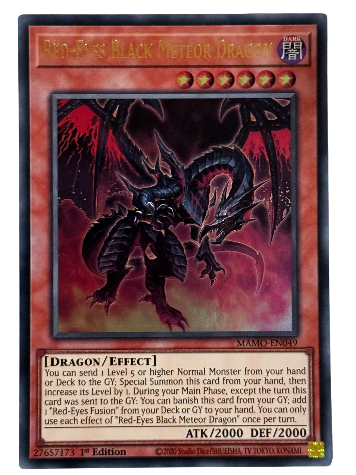 Red-Eyes  Black Meteor Dragon MAMO-EN049