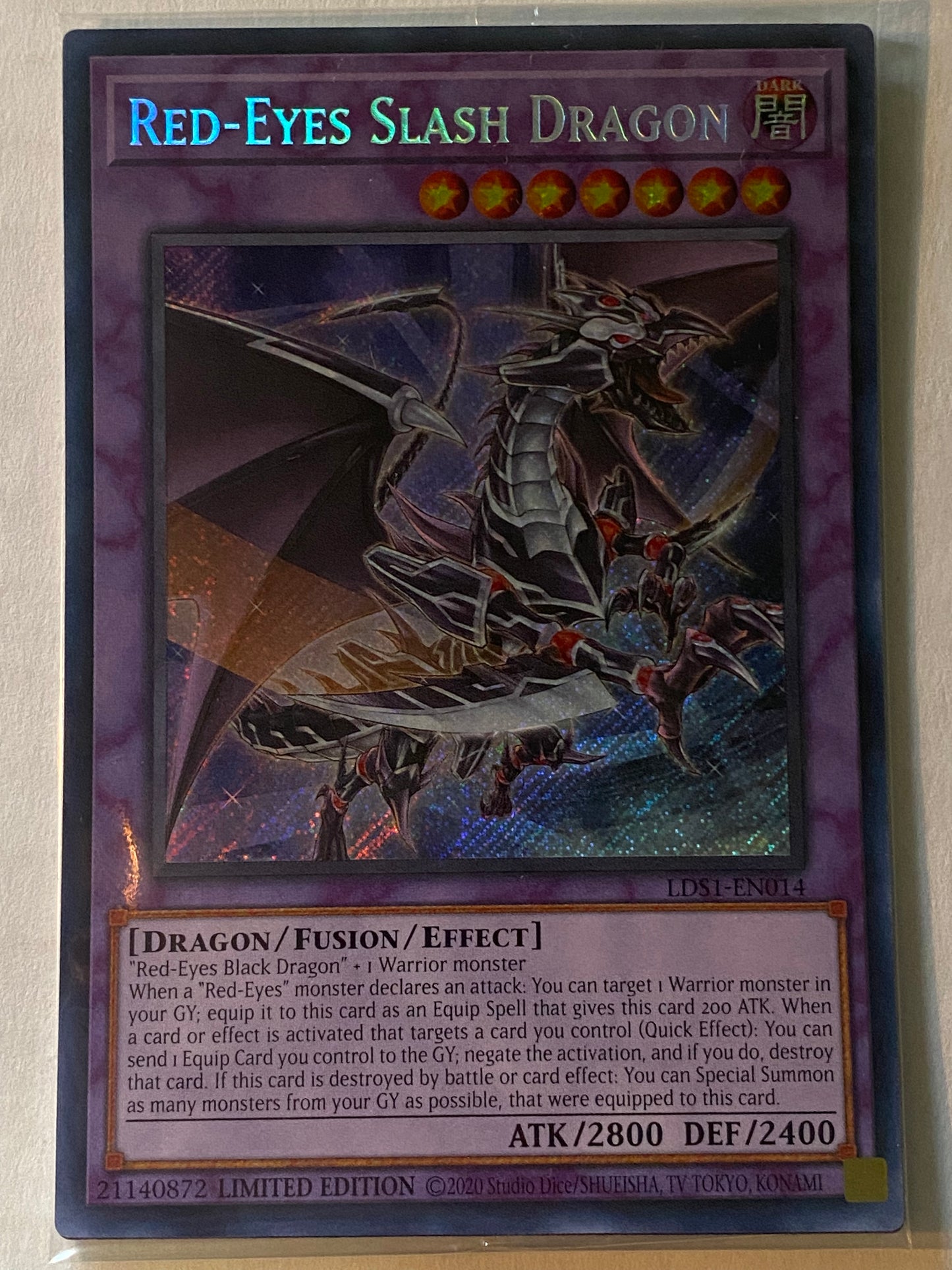 Red-Eyes Slash Dragon LDS1-EN014