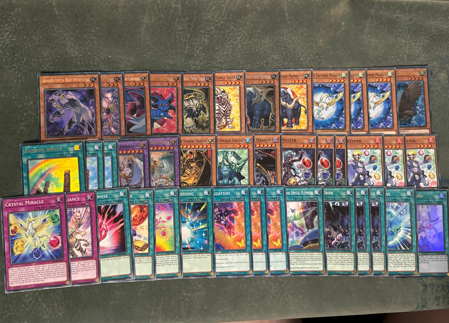 Crystal Beast Card Lot