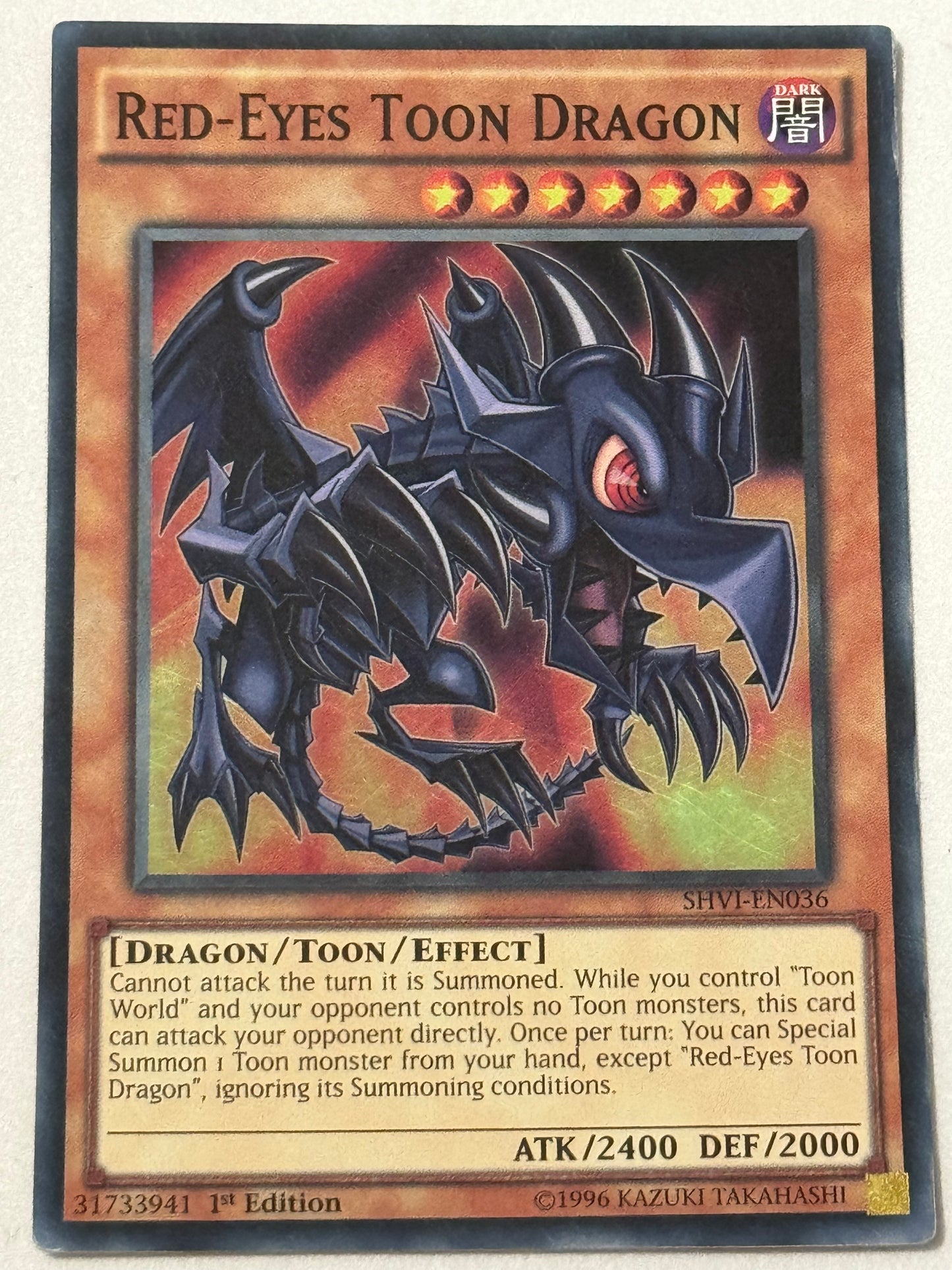 Red-Eyes Toon Dragon SHVI-EN036