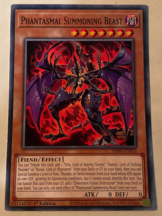 Phantasmal Summoning Beast PHNI-EN014