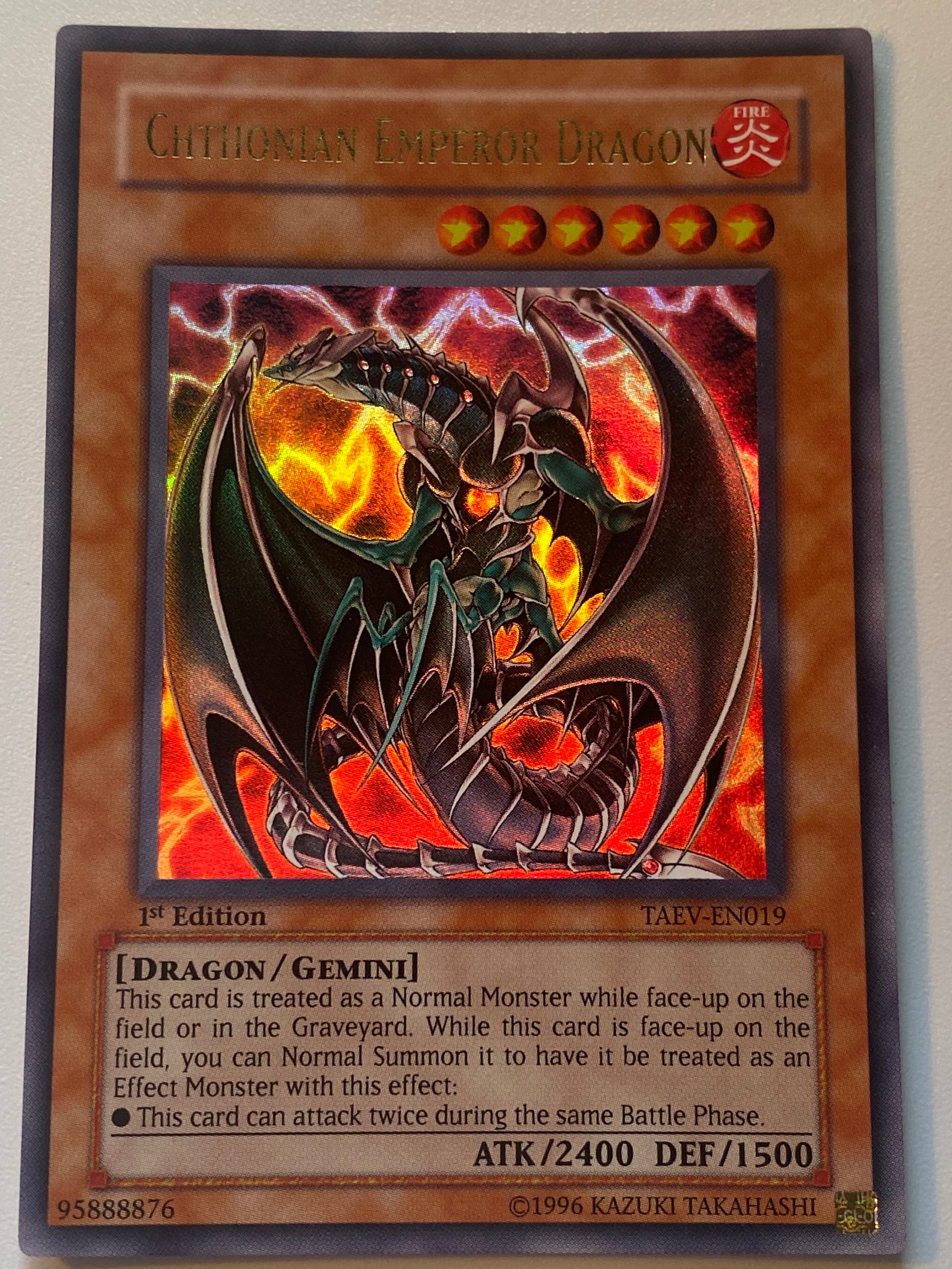 Chthonian Emperor Dragon TAEV-EN019 Genesis TCG Chthonian Emperor Dragon TAEV-EN019 Genesis TCG
