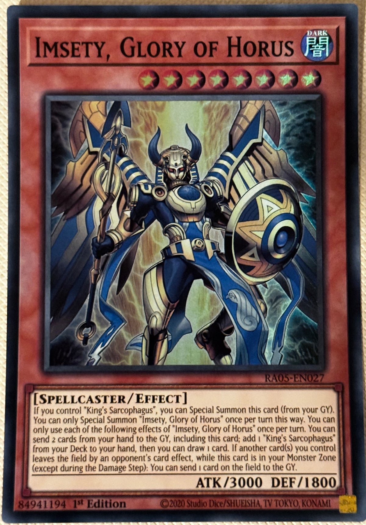 Imsety, Glory Of Horus RA05-EN027
