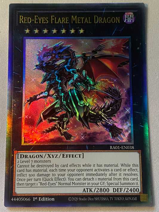 Red-Eyes Flare Metal Dragon RA01-EN038