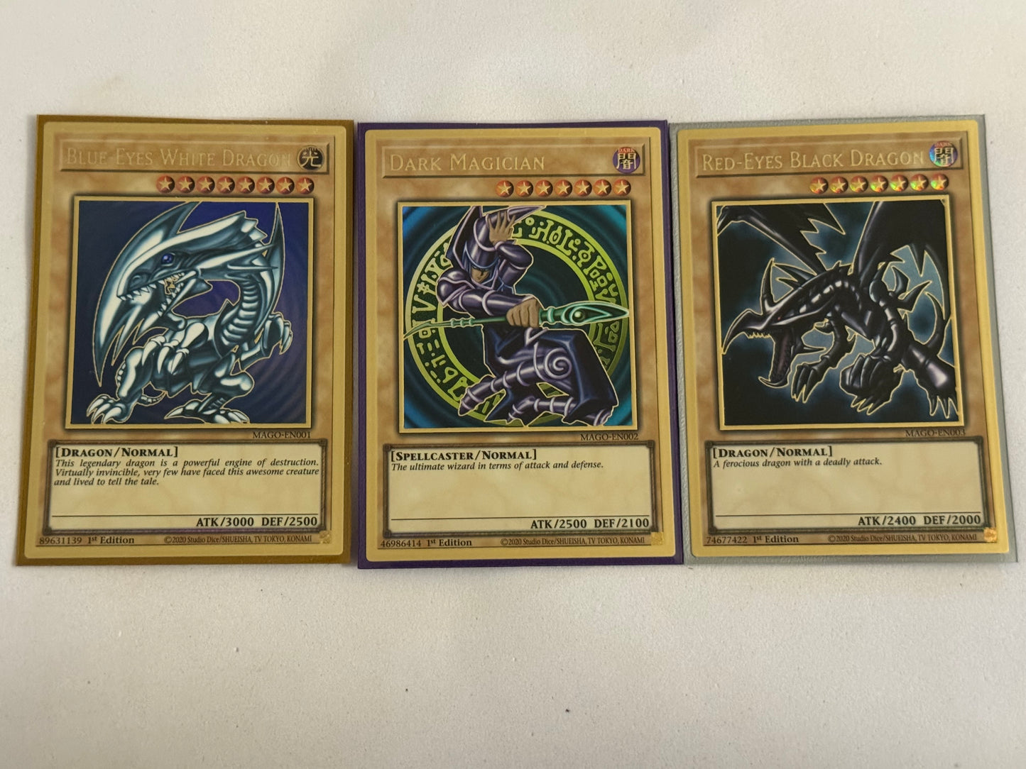 Blue Eyes, Red Eyes, Dark Magician MAGO Playset – Genesis TCG