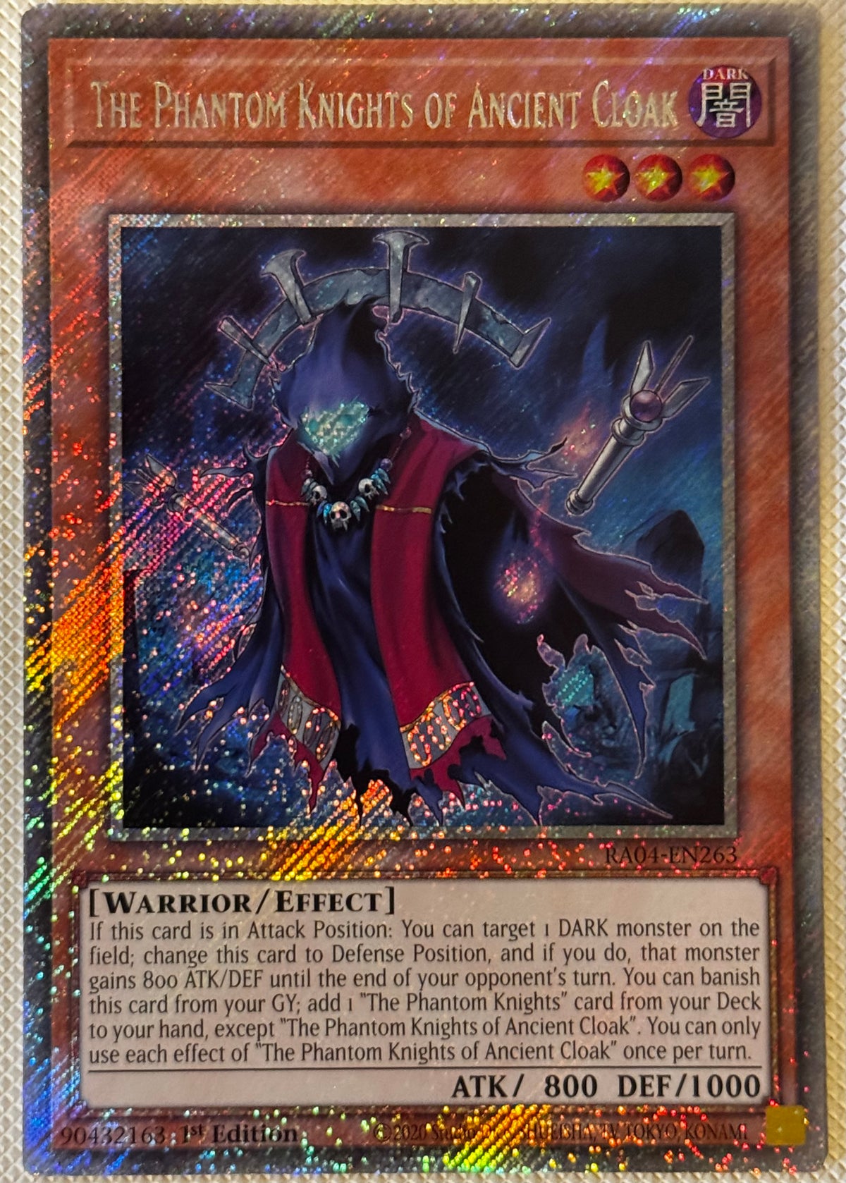 The Phantom Knights Of Ancient Cloak RA04-EN263