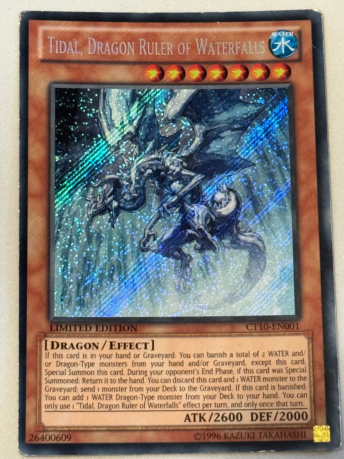 Tidal, Dragon Ruler Of Waterfalls CT10-EN001