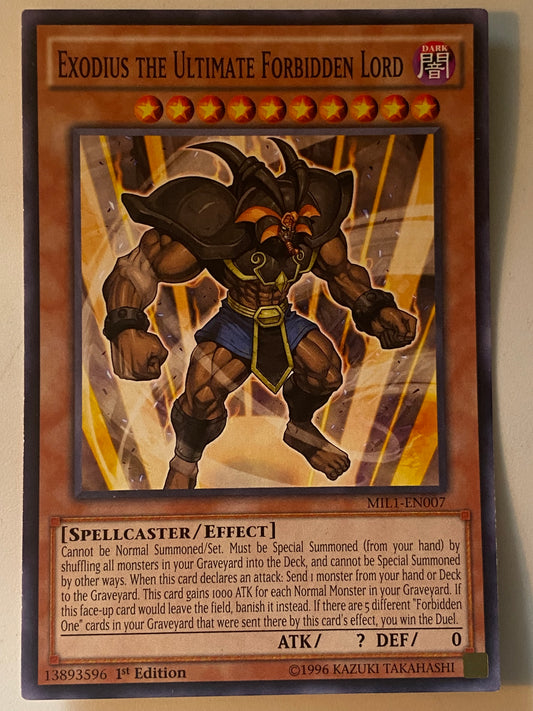 Exodius The Ultimate Forbidden Lord MIL1-EN007