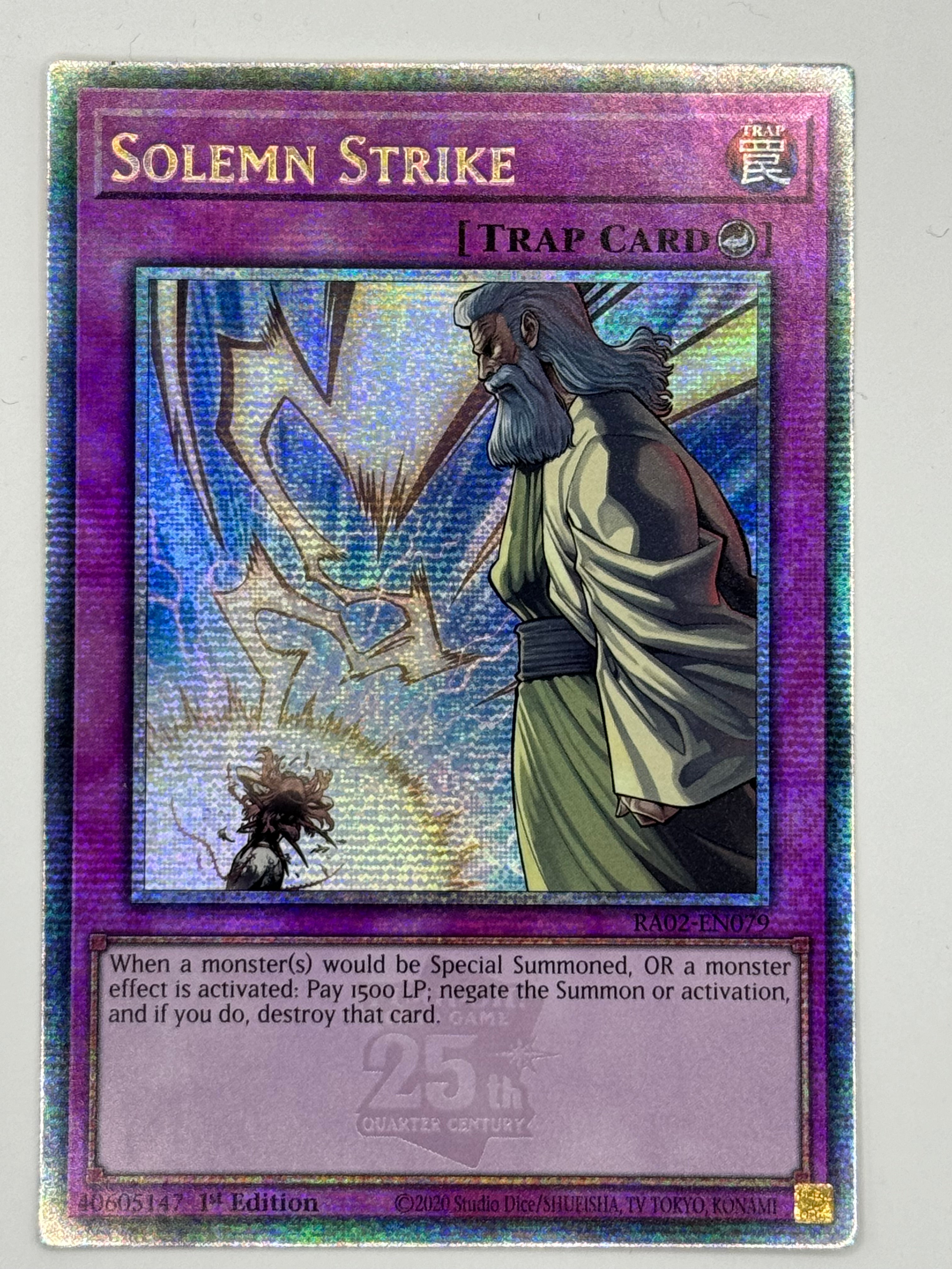 Yugioh Structure Deck Yu-Gi-Oh! Solemn Strike Playset - 3x GRCR-EN059 1st Edition Near Mint YuGiOh Cards Yugioh Structure Deck Yu-Gi-Oh! Solemn Strike Playset - 3x GRCR-EN059 1st Edition Near Mint YuGiOh Cards
