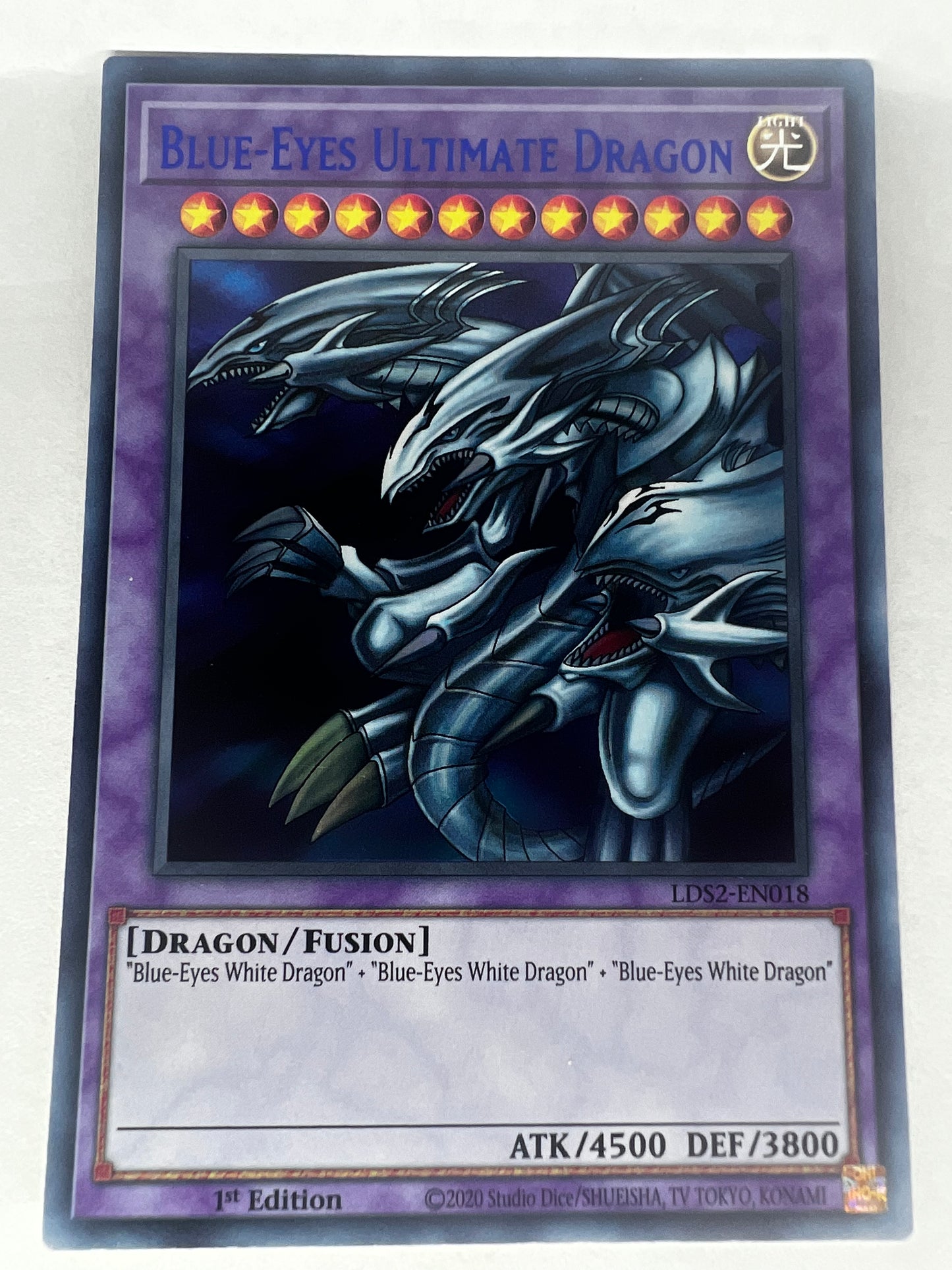 Blue-Eyes Ultimate Dragon LDS2-EN018 (Blue Text)